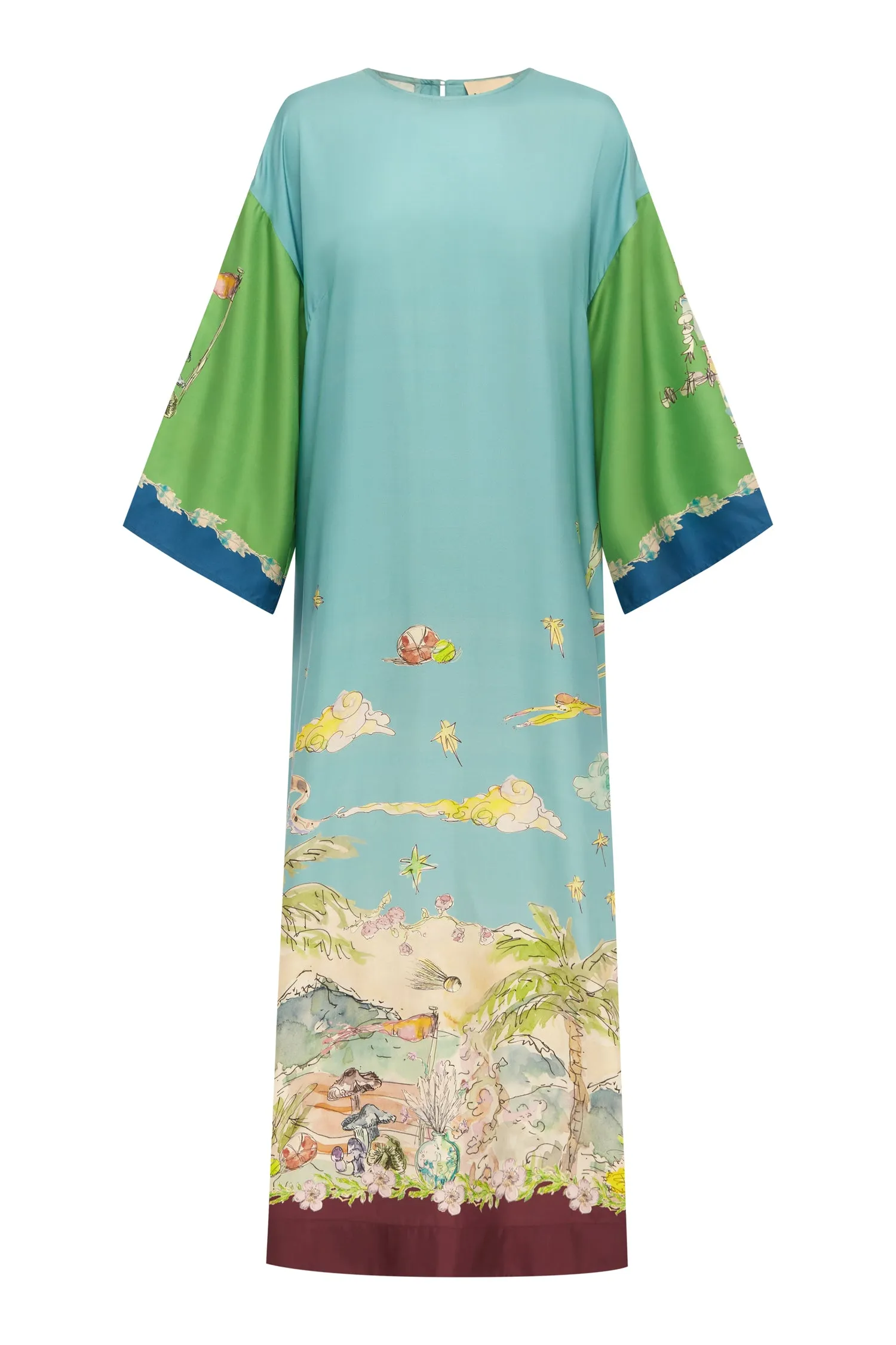 DARIA SILK MIDI DRESS sold by Alemais product image thumbnail 3