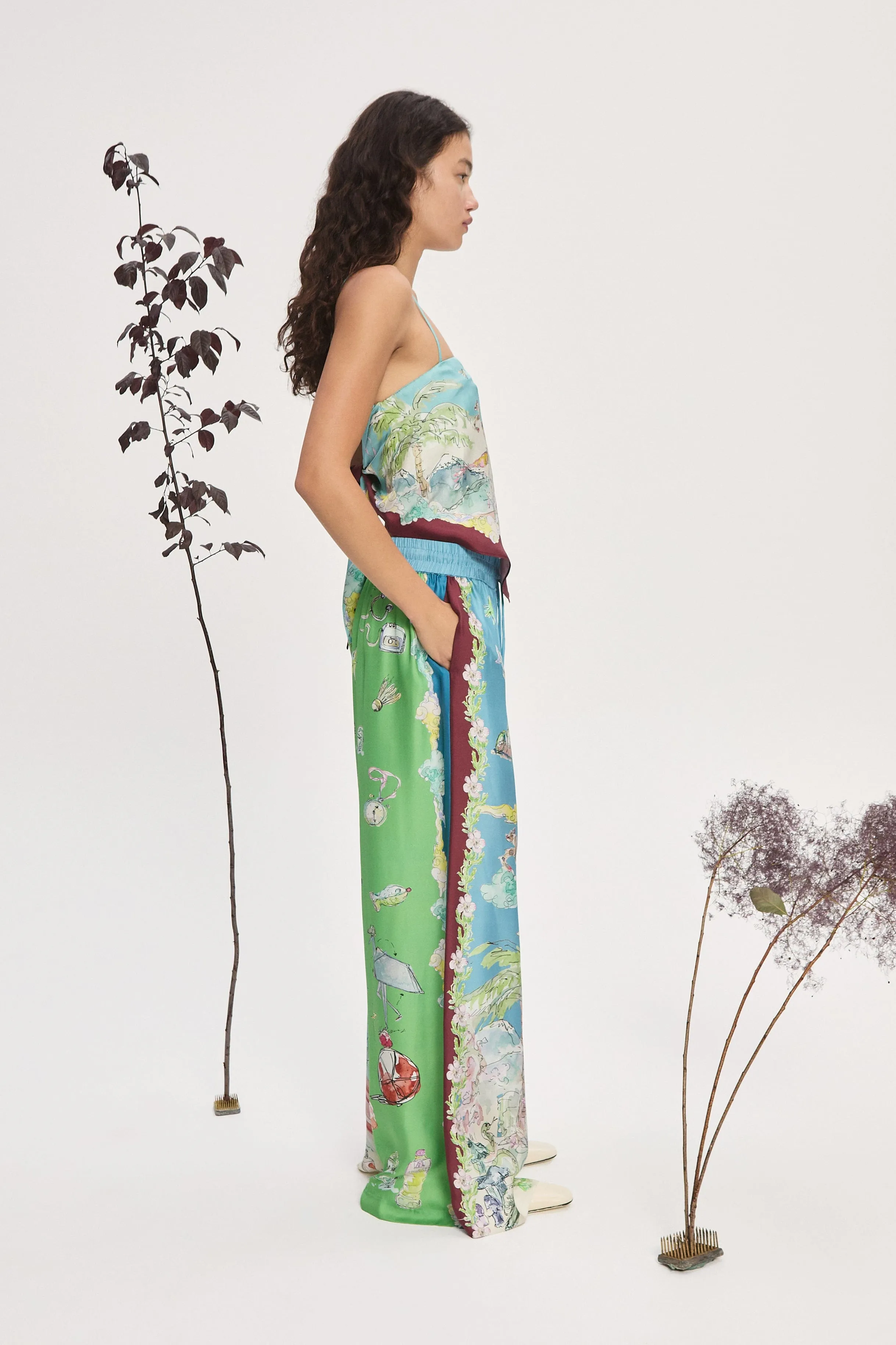 DARIA SILK SCARF TOP sold by Alemais product image thumbnail 3