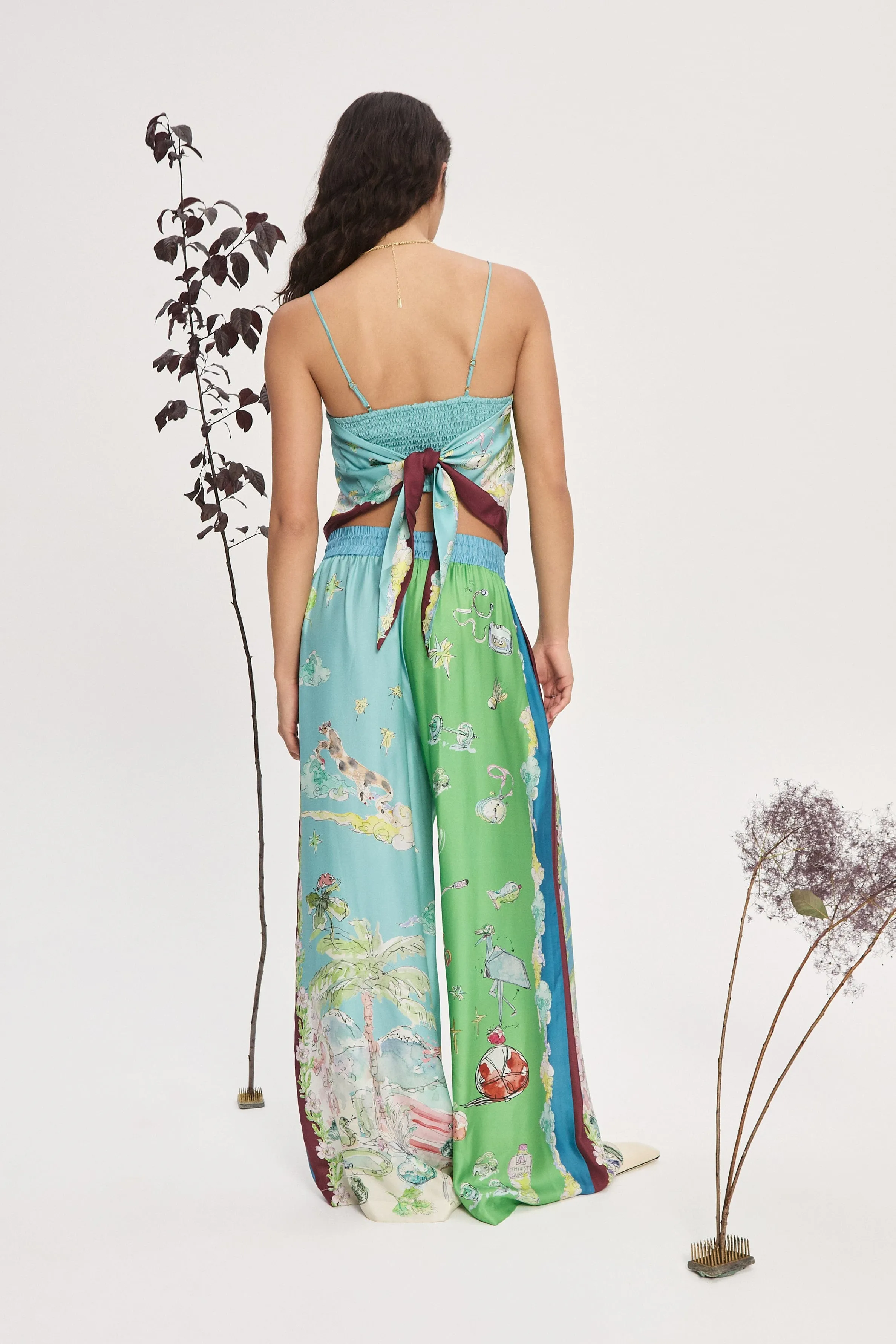 DARIA SILK SCARF TOP sold by Alemais product image thumbnail 4