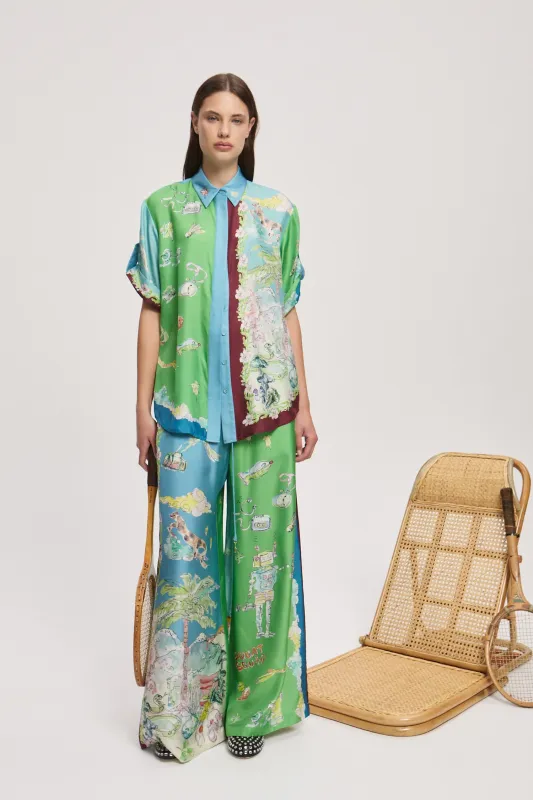 DARIA SILK SHIRT sold by Alemais