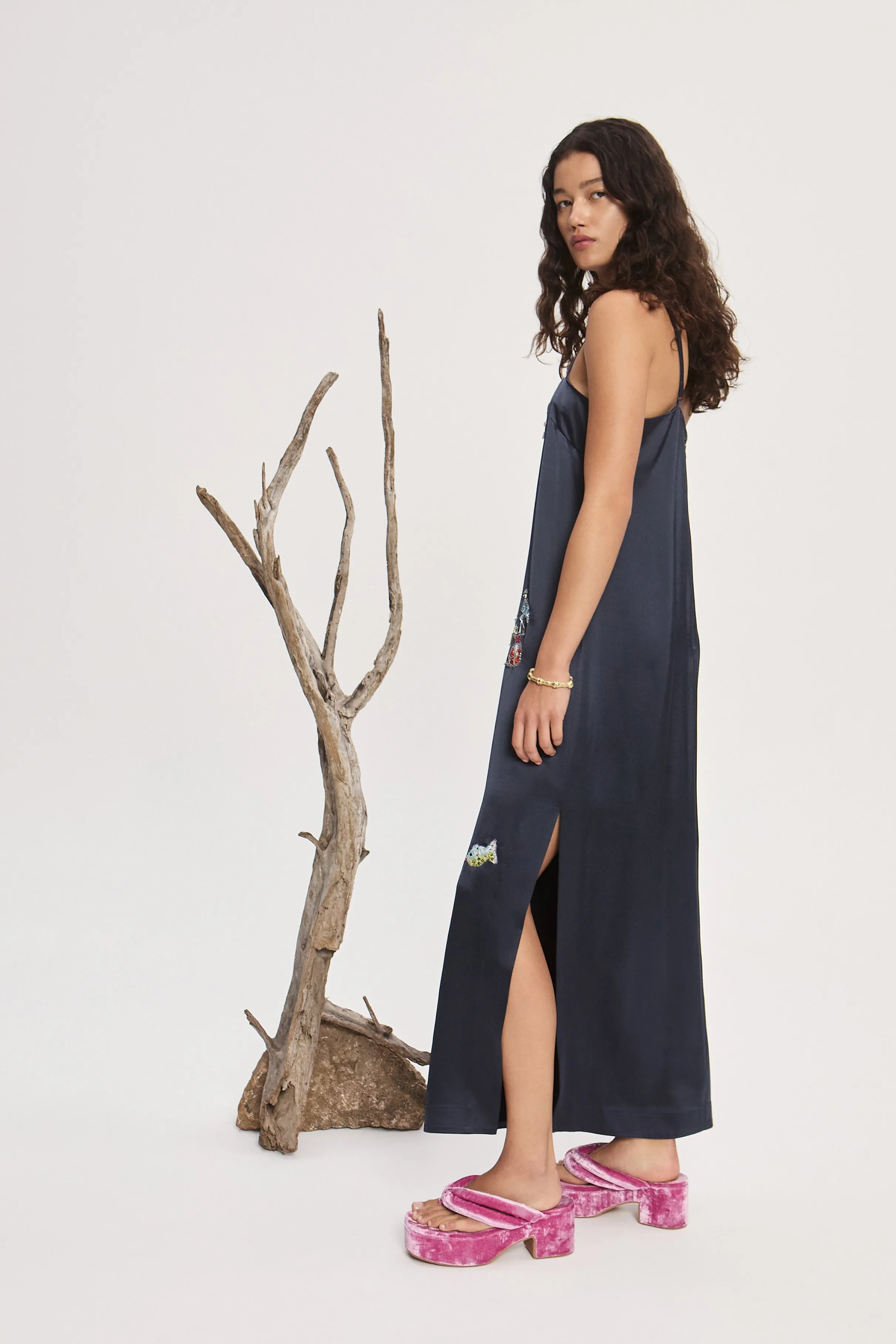 FONTAINE SLIP MIDI DRESS sold by Alemais product image thumbnail 3