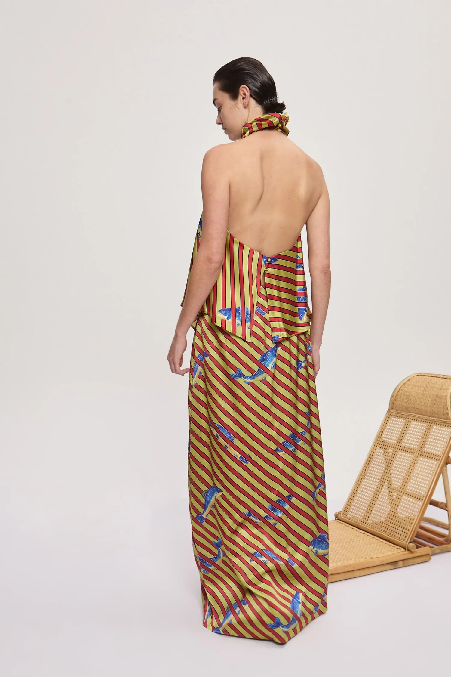 LORENZA SILK SKIRT sold by Alemais product image thumbnail 4