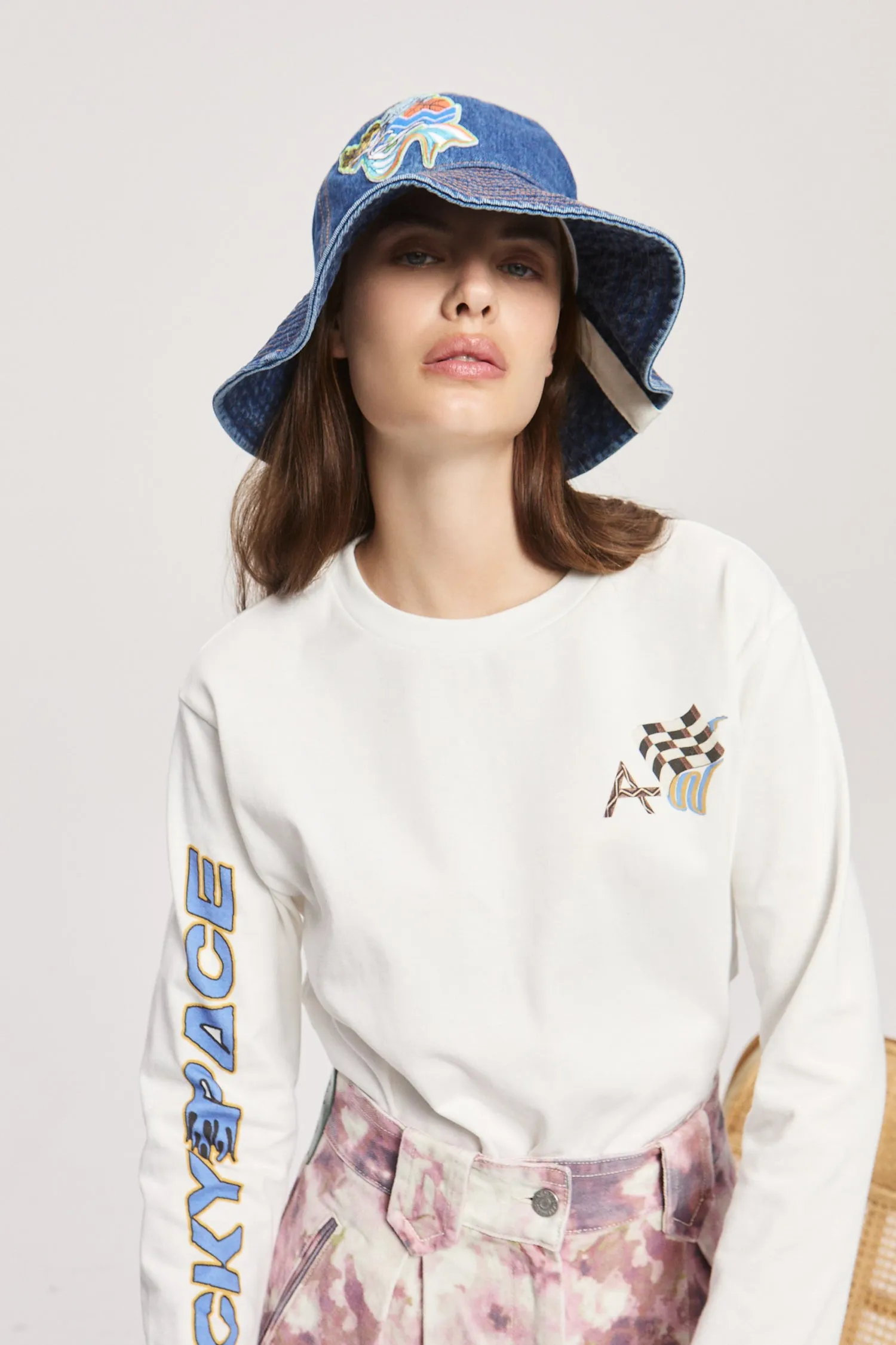 LUCKY PACE LONG SLEEVE LOGO TEE sold by Alemais product image thumbnail 4