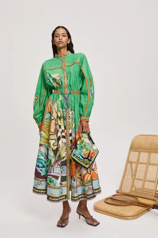 LUCKY PACE SHIRTDRESS sold by Alemais