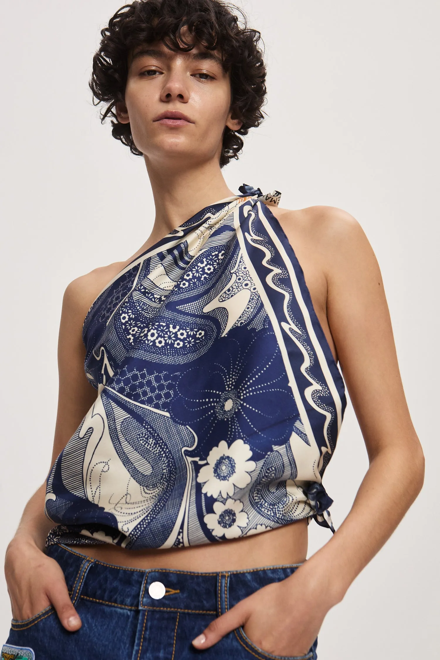 MICKEY SILK SCARF sold by Alemais product image thumbnail 5