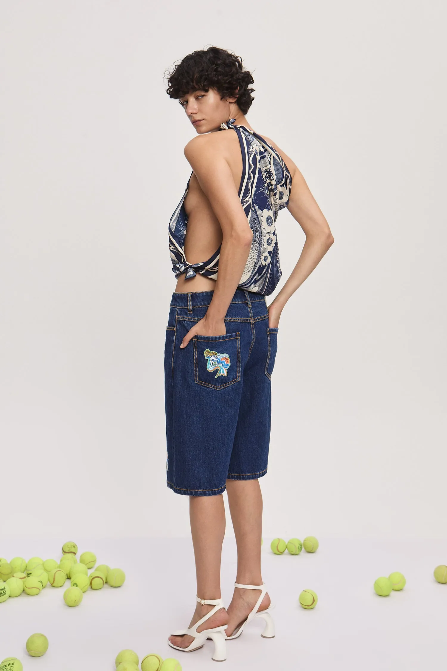 MICKEY SILK SCARF sold by Alemais product image thumbnail 4