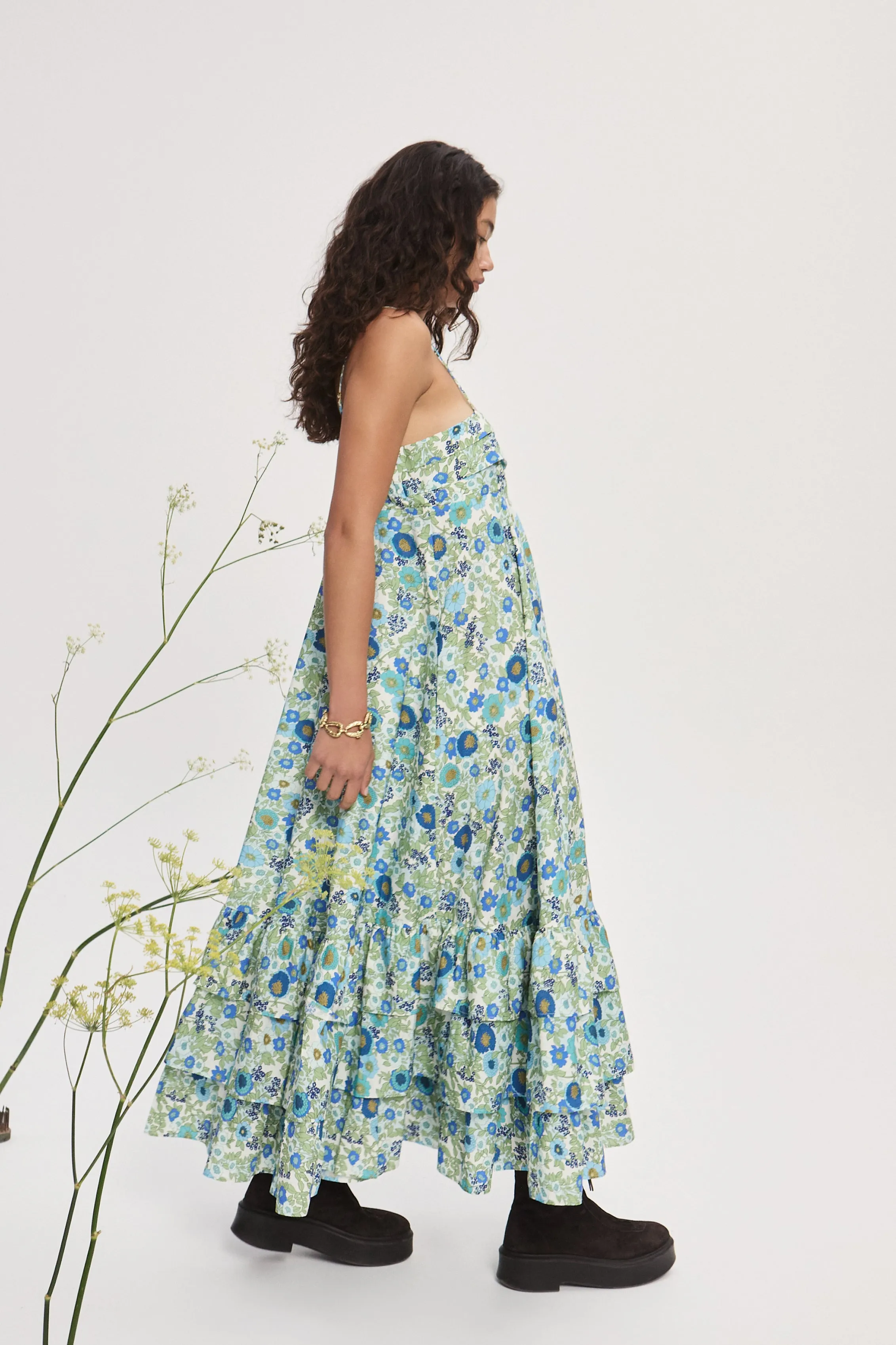 PAM TIERED MIDI DRESS sold by Alemais product image thumbnail 3