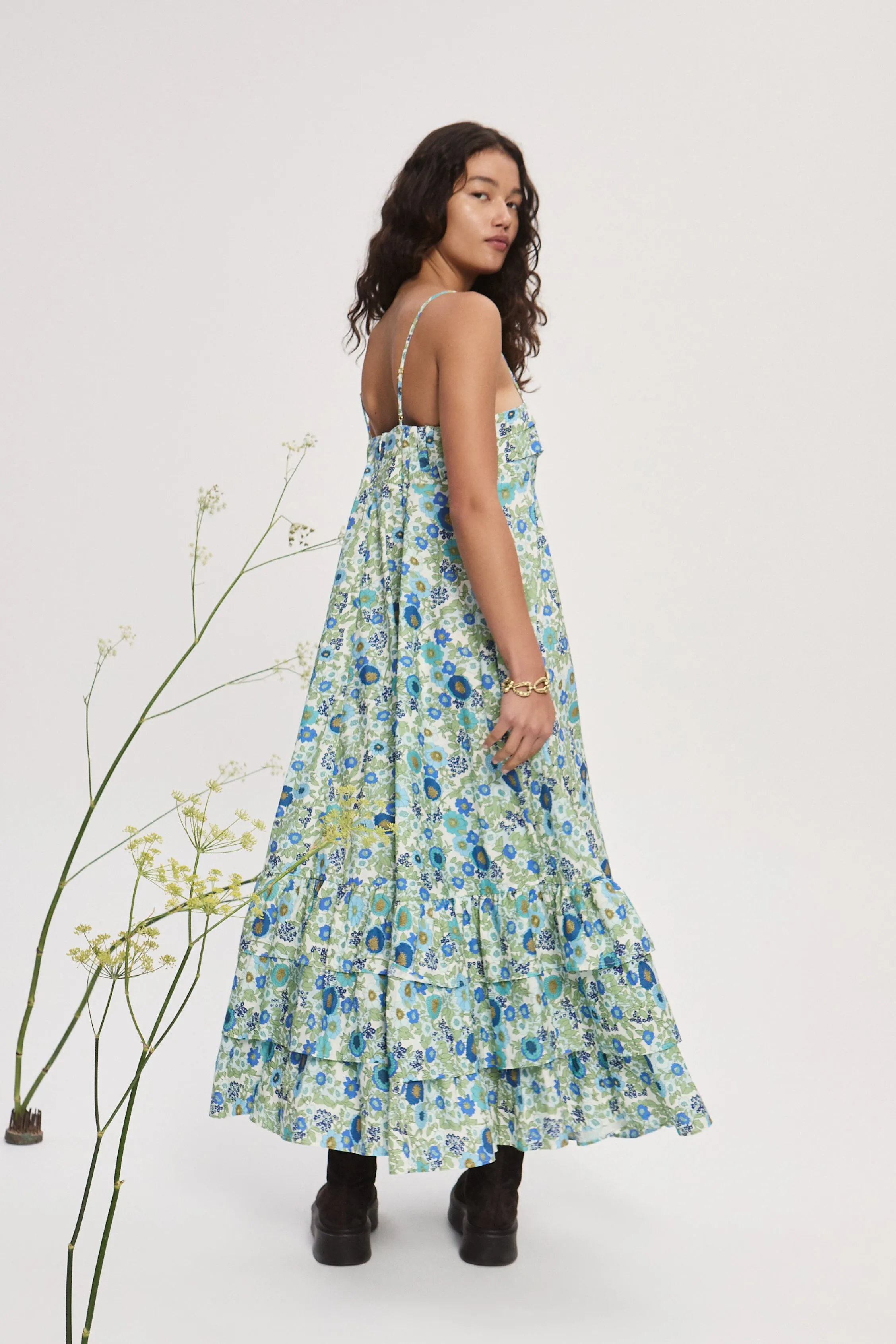 PAM TIERED MIDI DRESS sold by Alemais product image thumbnail 4