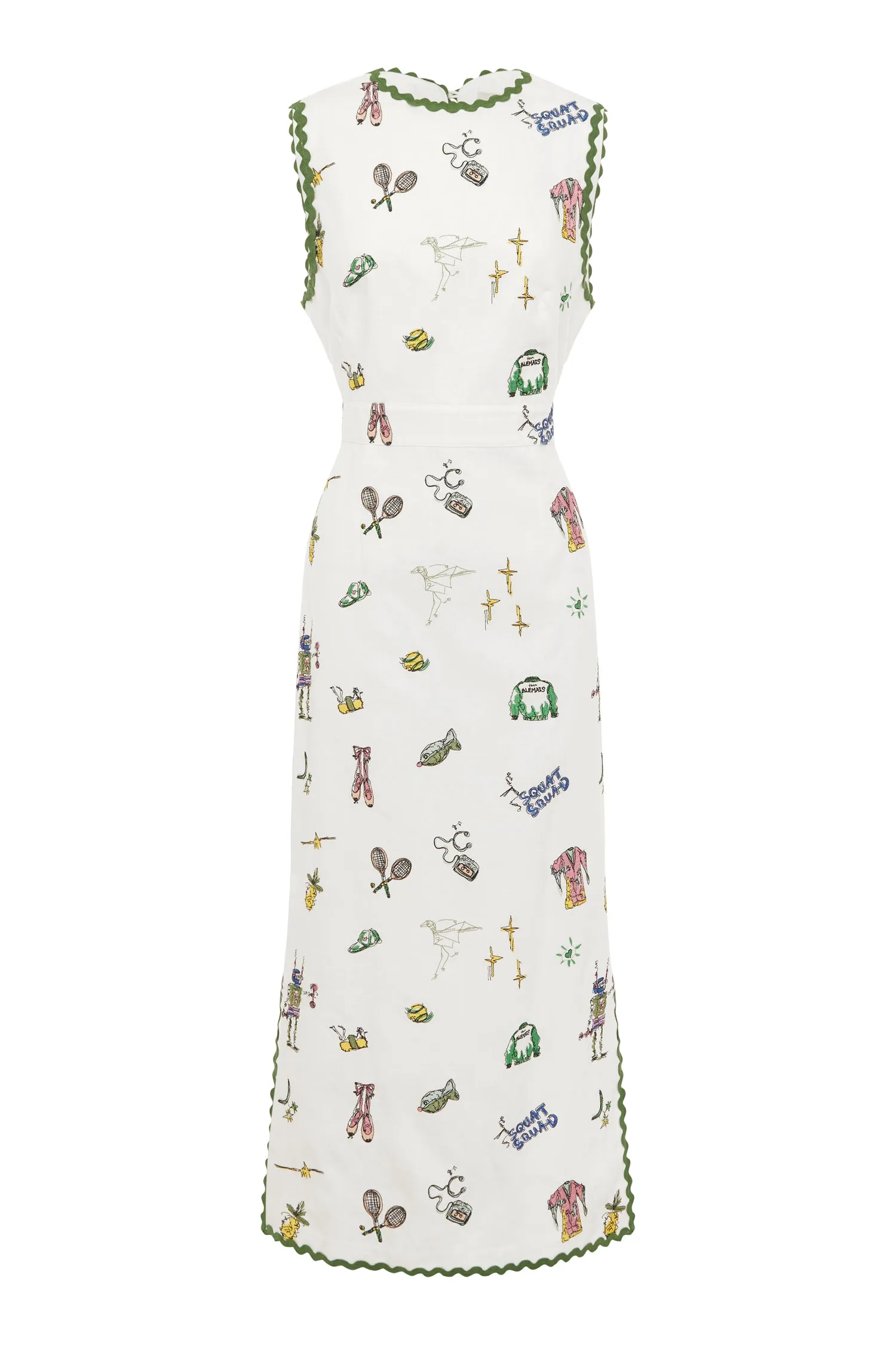 PLAY EMBROIDERED MIDI DRESS sold by Alemais product image thumbnail 2