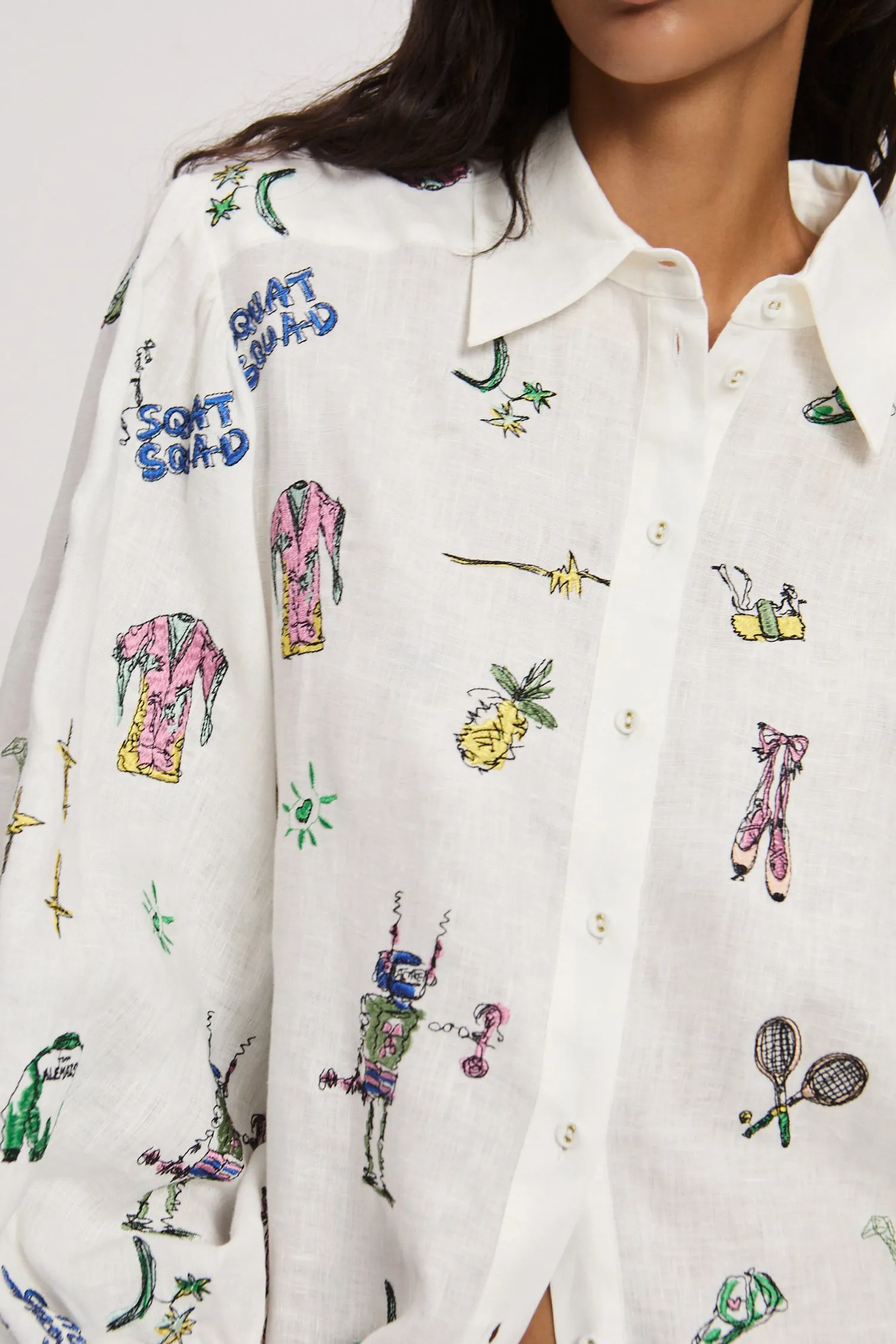 PLAY EMBROIDERED SHIRT sold by Alemais product image thumbnail 5