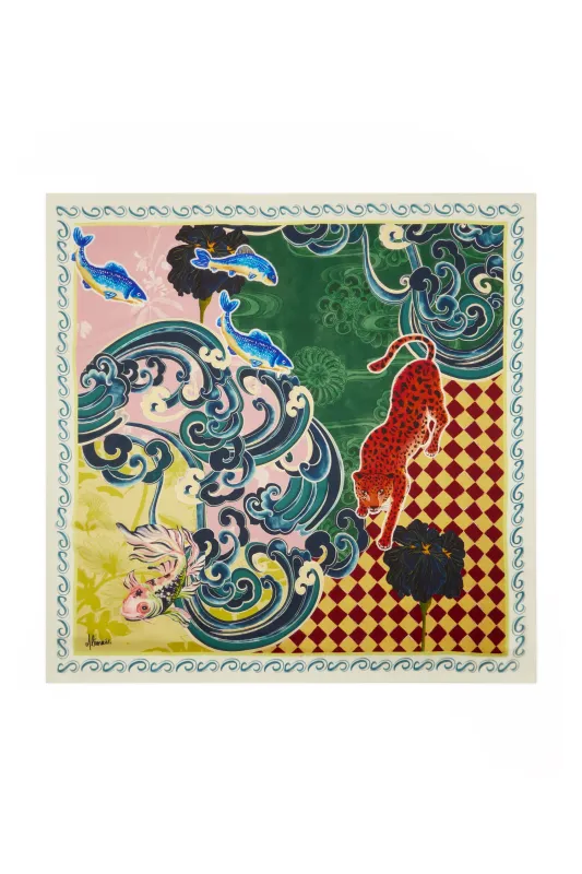 ROCHESTER SILK SCARF sold by Alemais