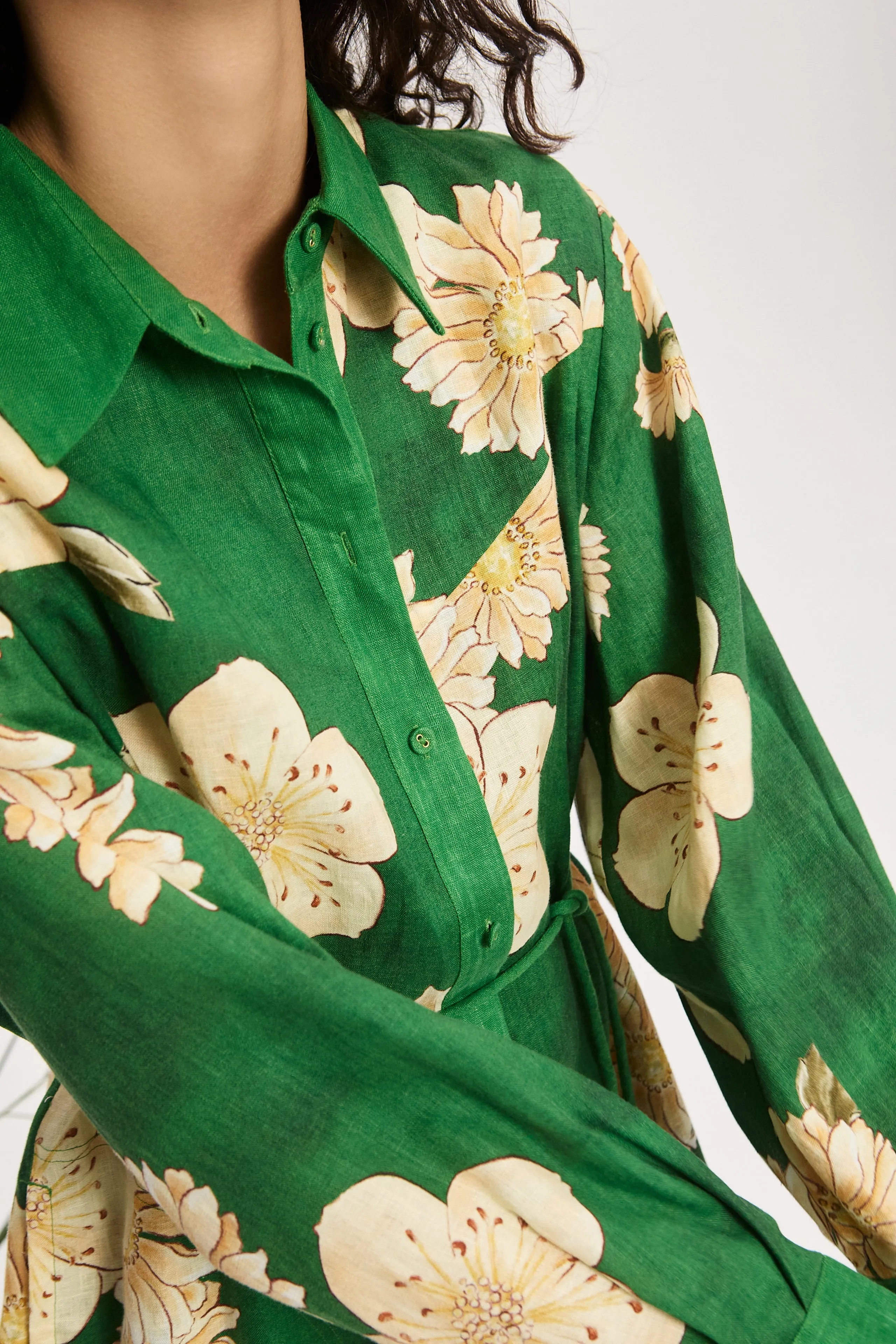 SAGE SHIRTDRESS sold by Alemais product image thumbnail 5