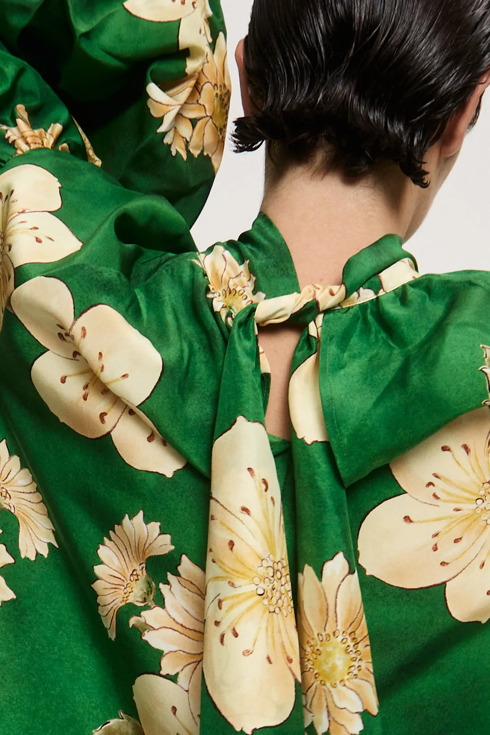 SAGE SILK BLOUSE sold by Alemais product image thumbnail 5