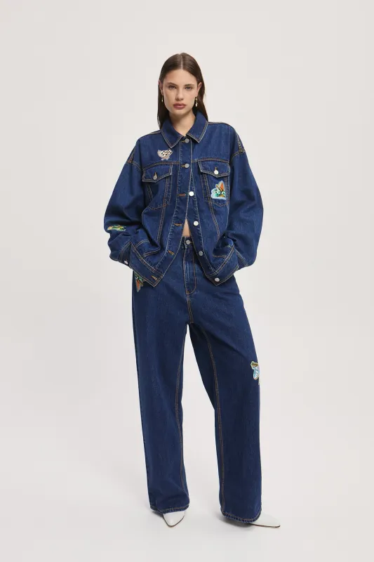 SPEEDY DENIM JEAN sold by Alemais