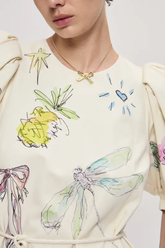 TEAM SPIRIT BOW NECKLACE sold by Alemais