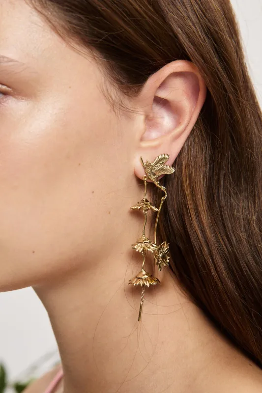 TEAM SPIRIT DAISY CRANE EARRINGS sold by Alemais