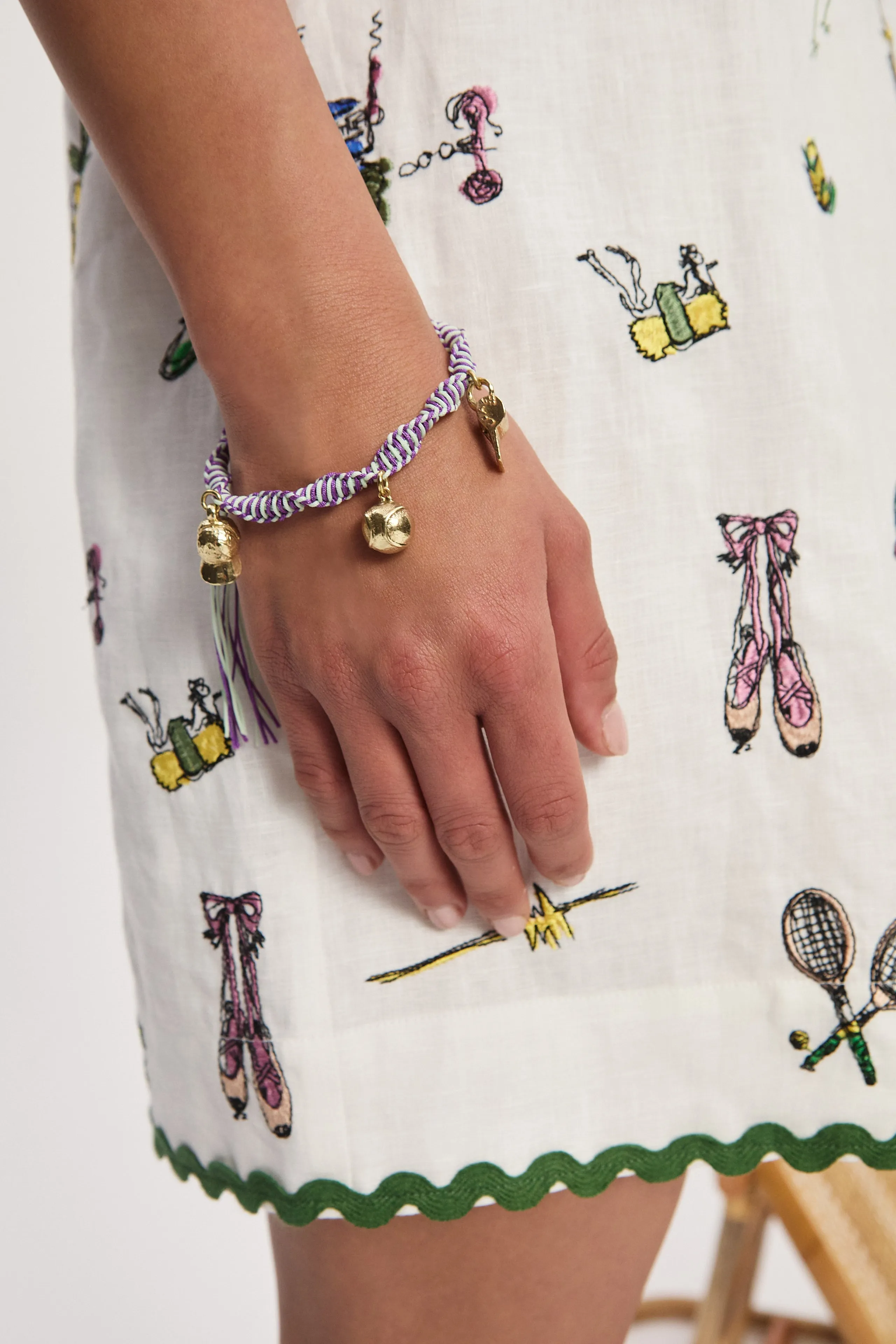 TEAM SPIRIT MACRAME BRACELET sold by Alemais