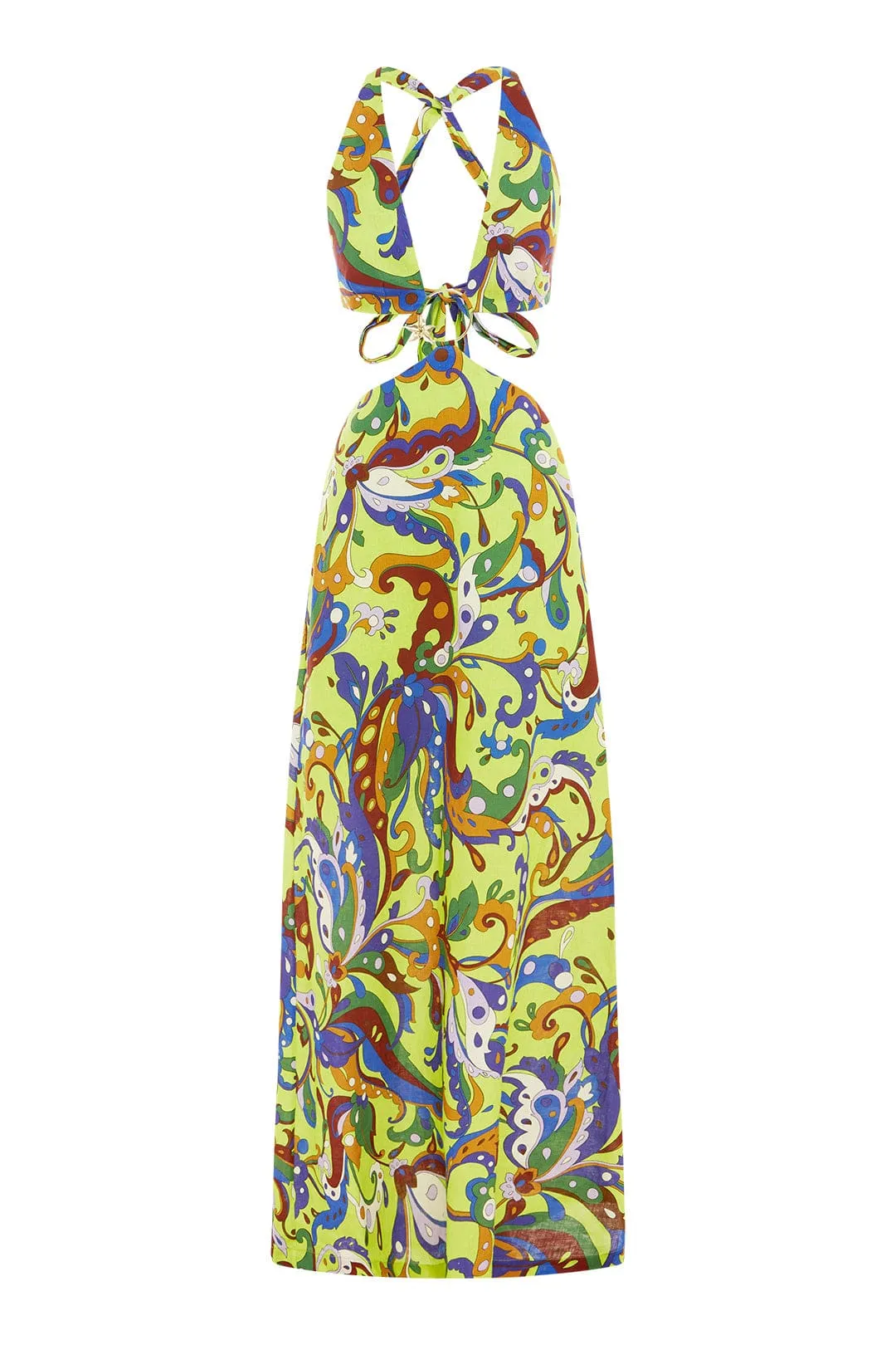 YVETTE CUT OUT MIDI DRESS sold by Alemais product image thumbnail 2