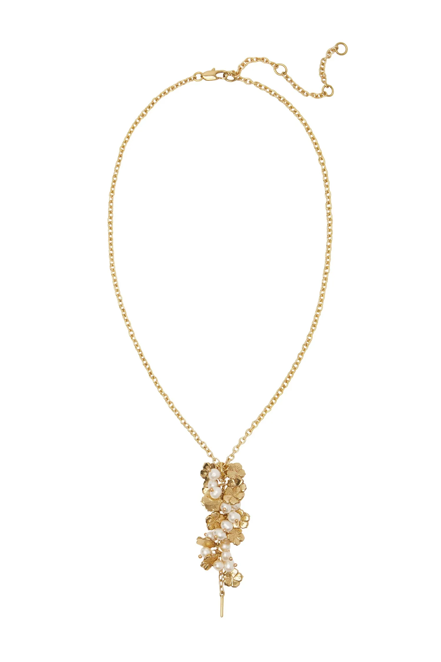 TEAM SPIRIT FLOWER & PEARL NECKLACE sold by Alemais product image thumbnail 2