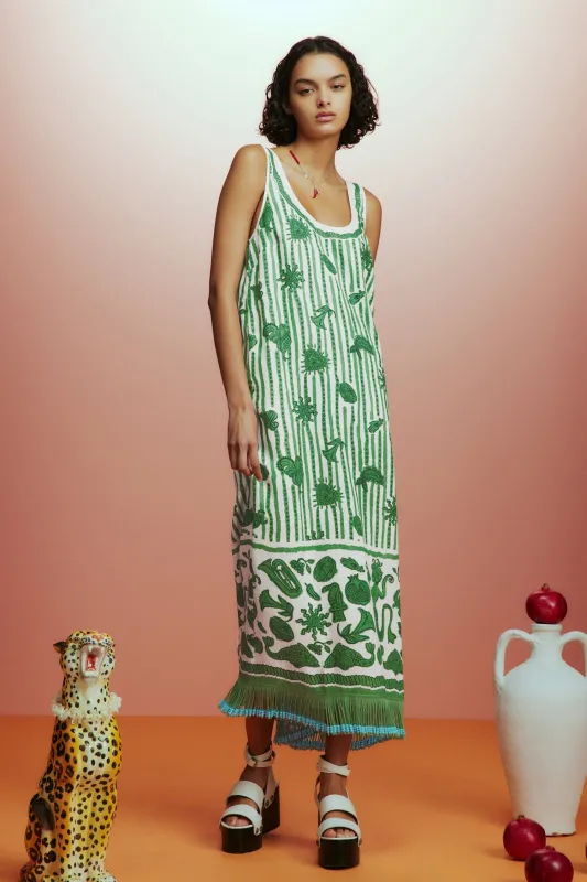 LULA SLEEVELESS MIDI DRESS sold by Alemais