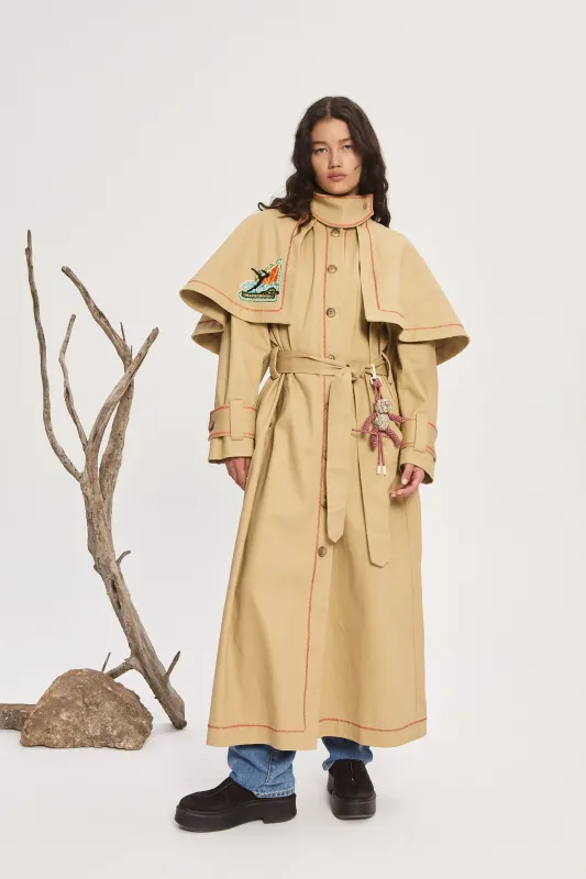 LORENZA CAPE COAT EXCLUSIVE sold by Alemais