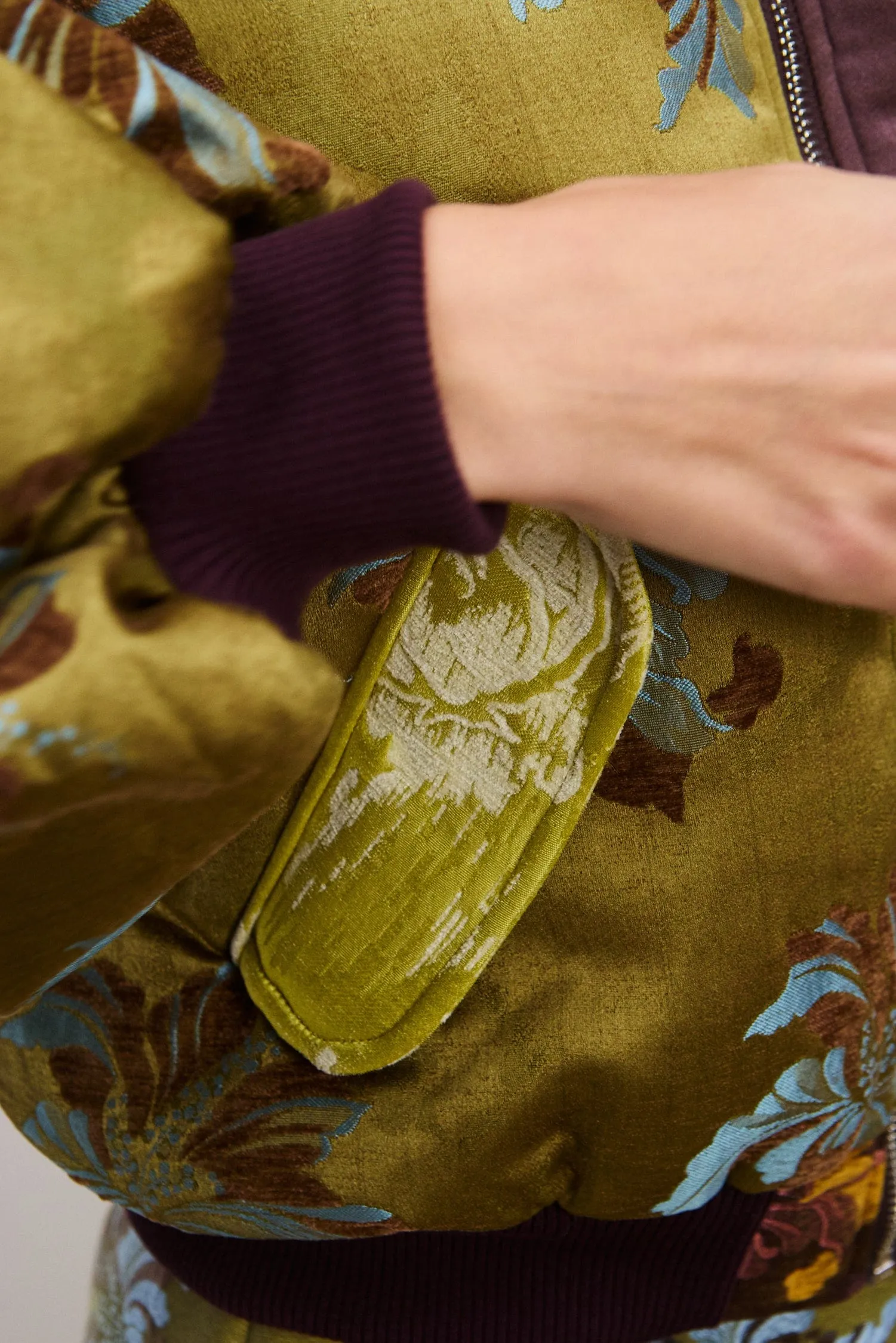 ADRIANA JACQUARD BOMBER JACKET sold by Alemais product image thumbnail 5