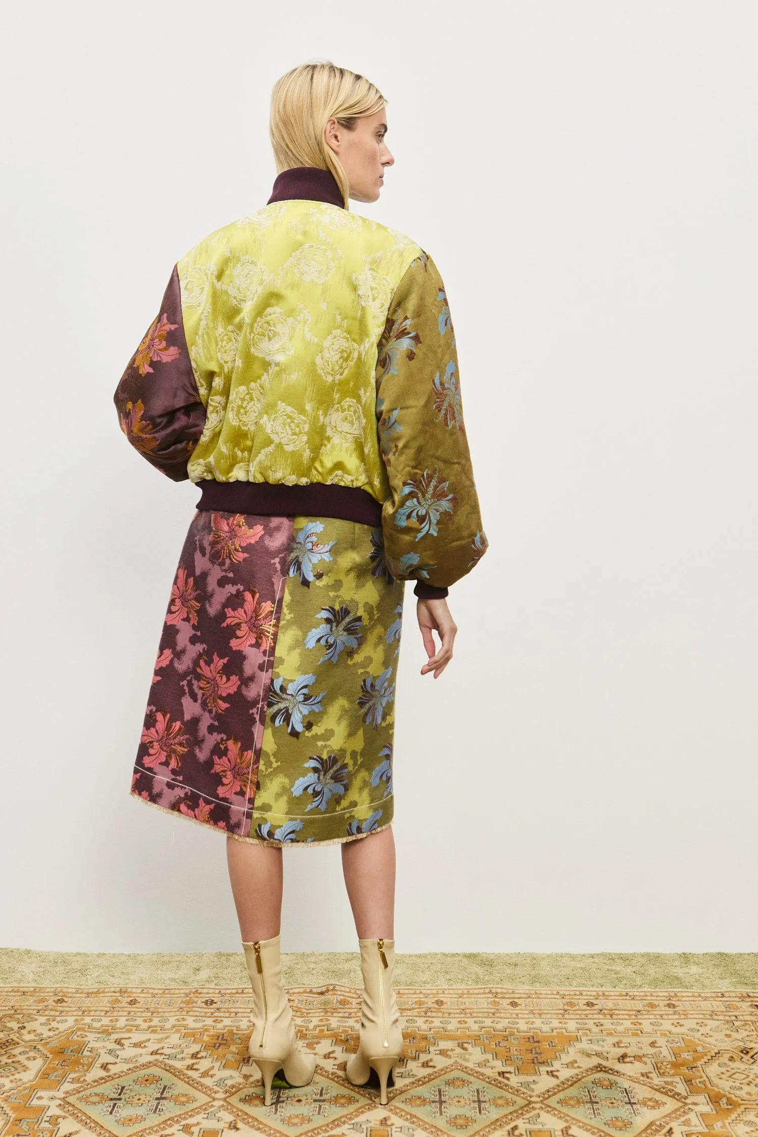 ADRIANA JACQUARD BOMBER JACKET sold by Alemais product image thumbnail 4