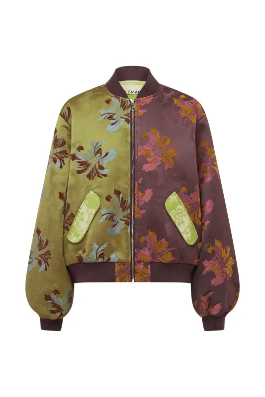 ADRIANA JACQUARD BOMBER JACKET sold by Alemais