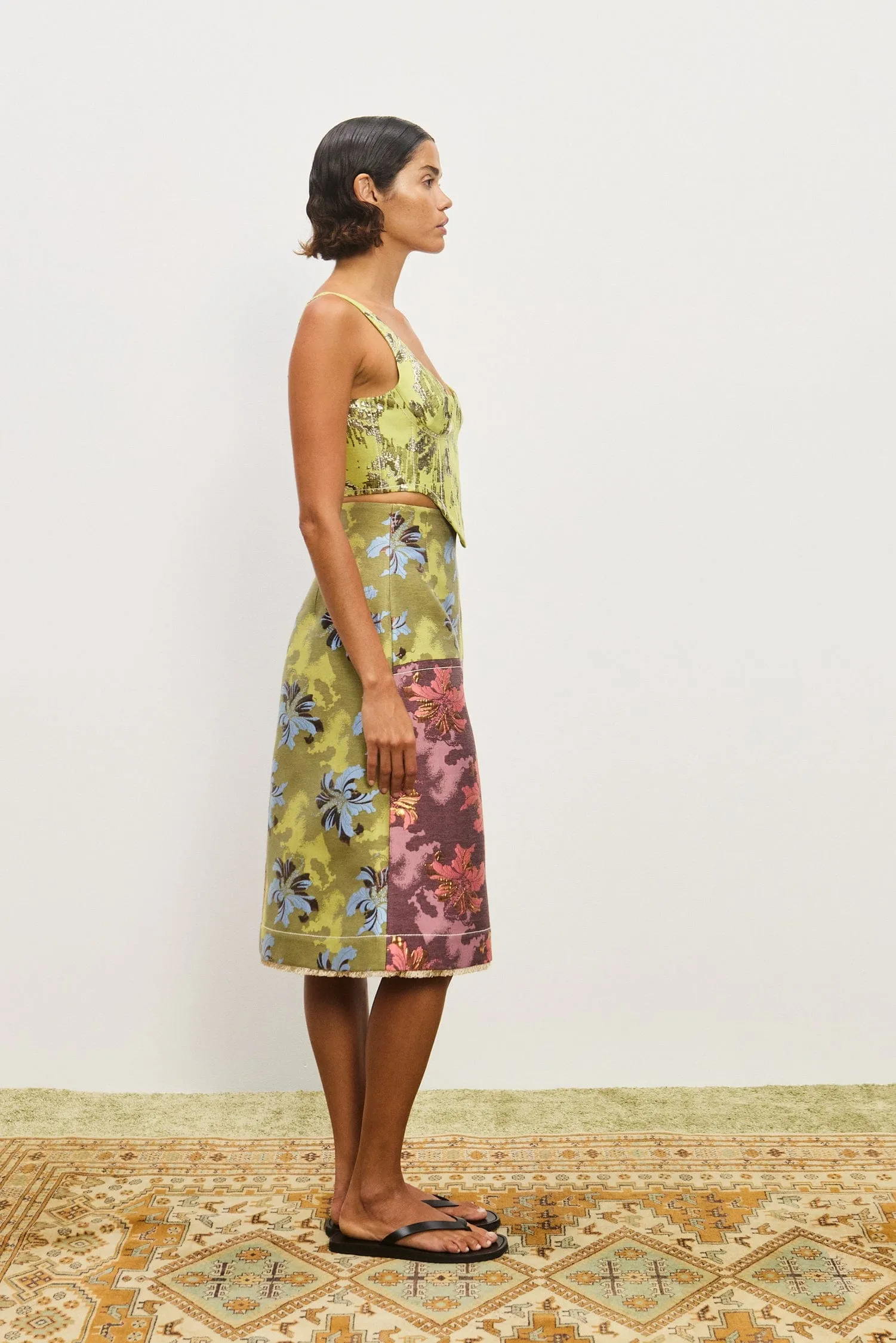 ADRIANA JACQUARD SKIRT sold by Alemais product image thumbnail 3