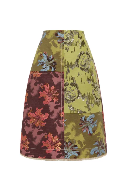 ADRIANA JACQUARD SKIRT sold by Alemais