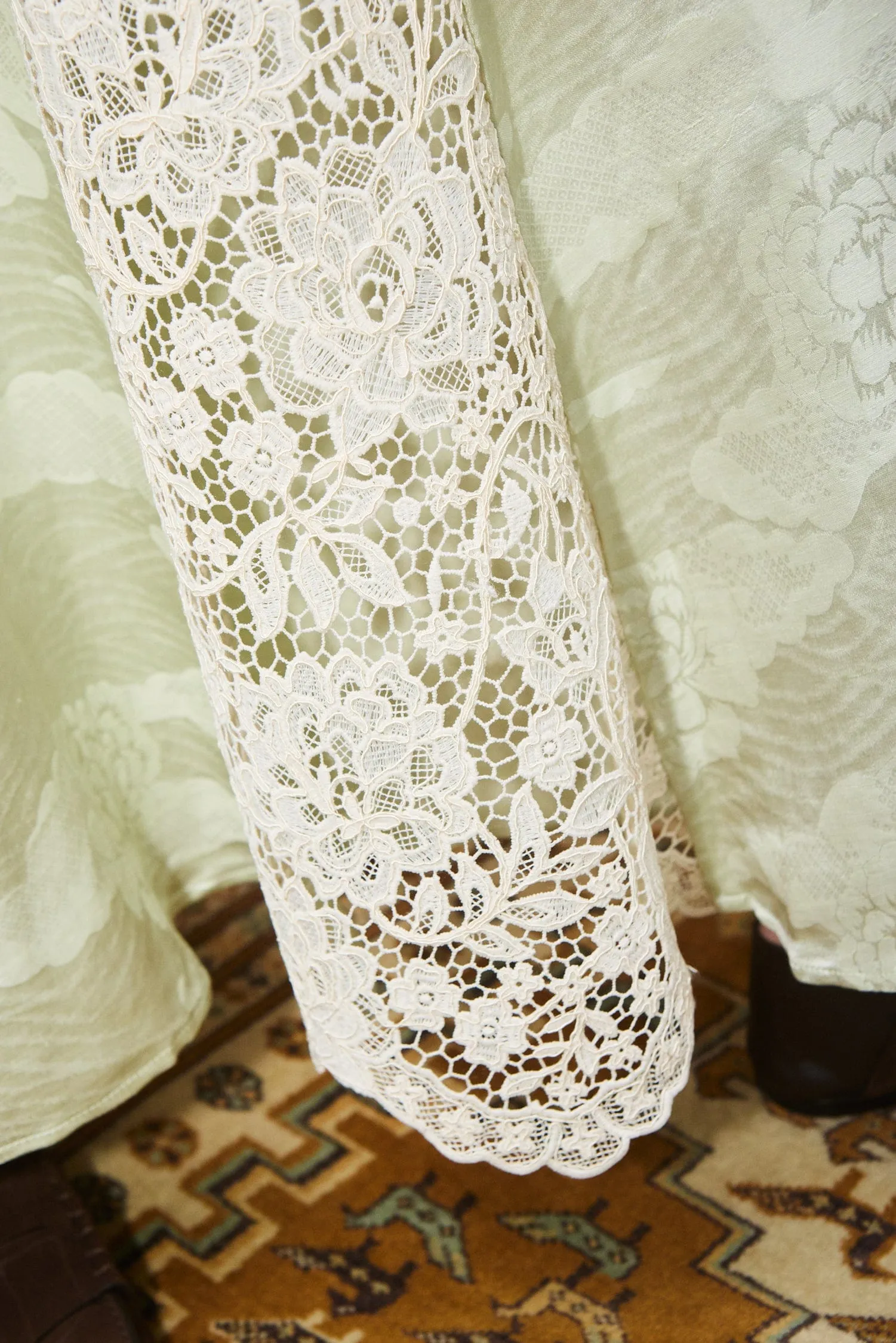 APOLLONIA PISTACHIO SLIP DRESS sold by Alemais product image thumbnail 5