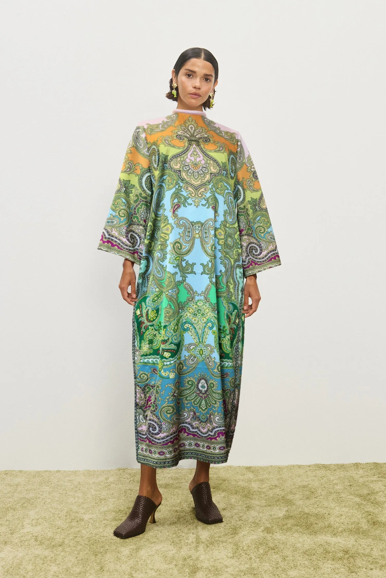 CLEMENZA SILK MIDI DRESS sold by Alemais product image thumbnail 2