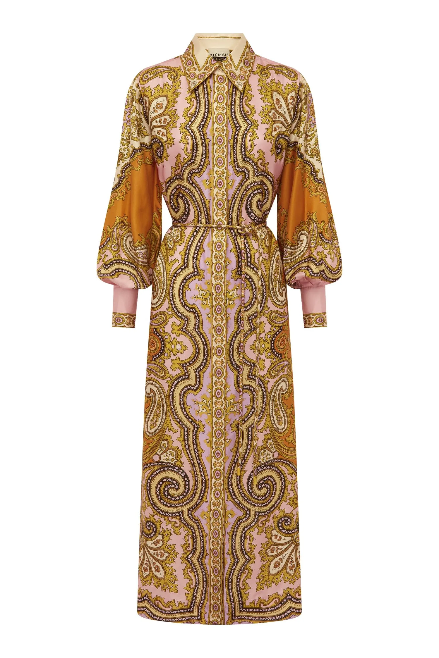 CLEMENZA SILK SHIRTDRESS sold by Alemais