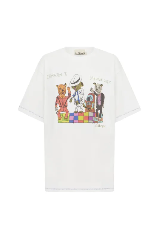 CONTESSA DISCO DOGS TEE sold by Alemais