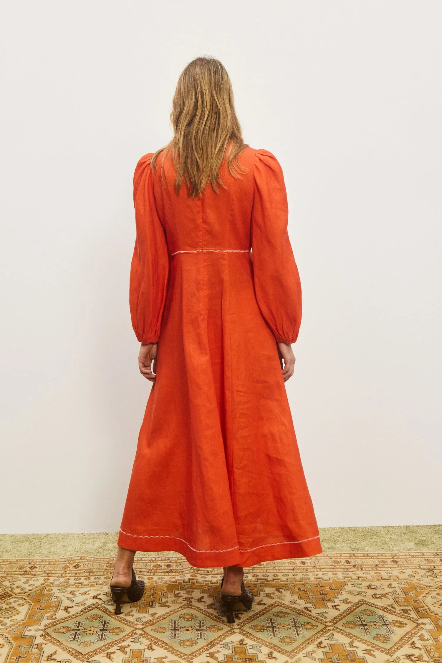 CONTESSA LONG SLEEVE MIDI DRESS sold by Alemais product image thumbnail 4