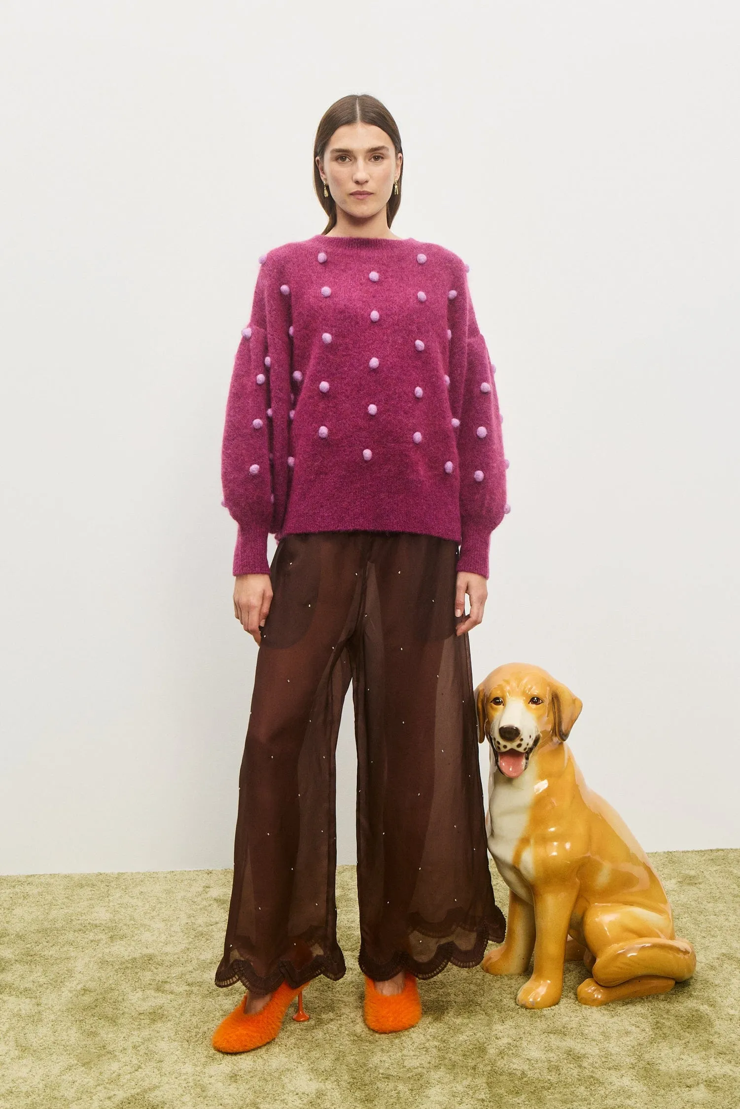 ELIA MULBERRY BALLOON SWEATER sold by Alemais product image thumbnail 2