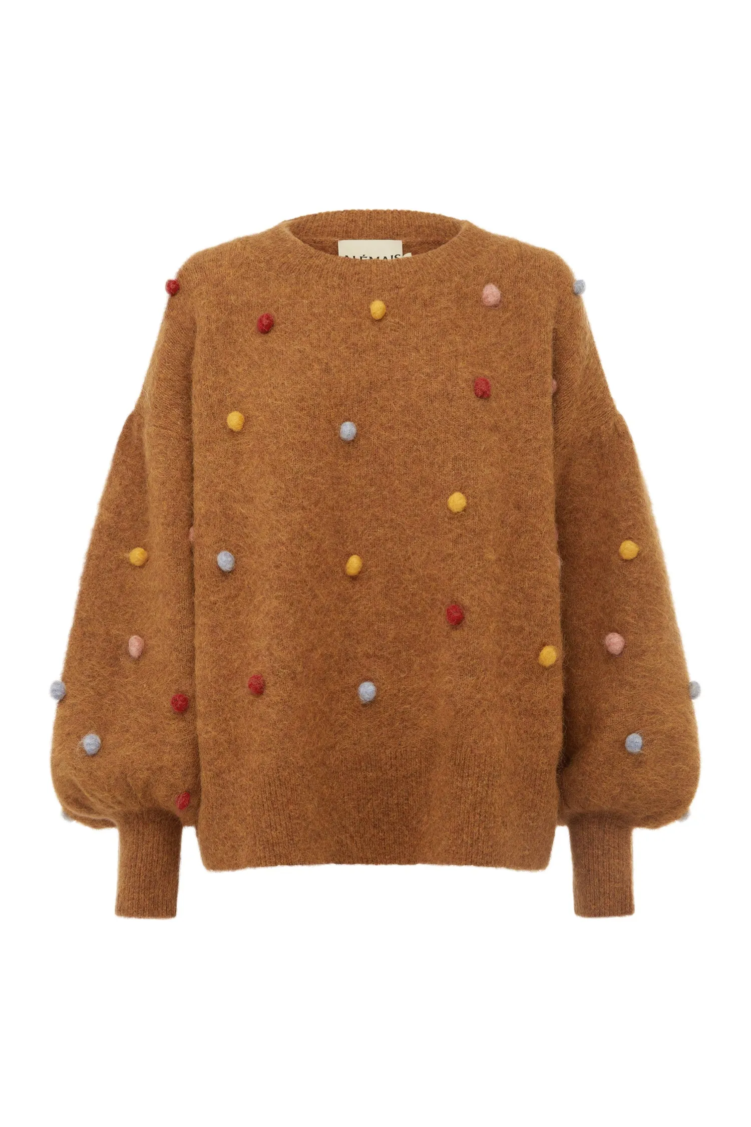 ELIA TOBACCO BALLOON SWEATER sold by Alemais