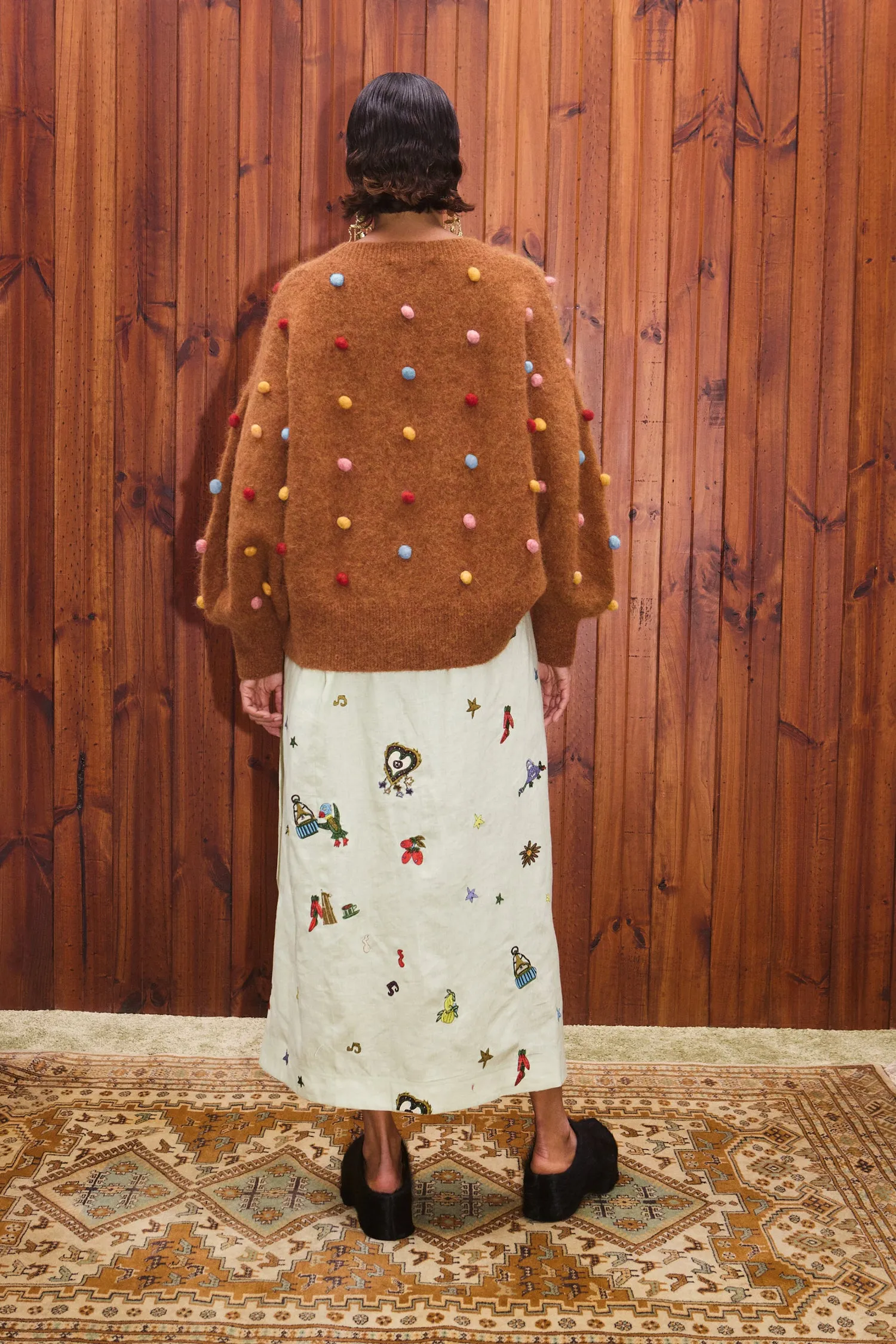 ELIA TOBACCO BALLOON SWEATER sold by Alemais product image thumbnail 4