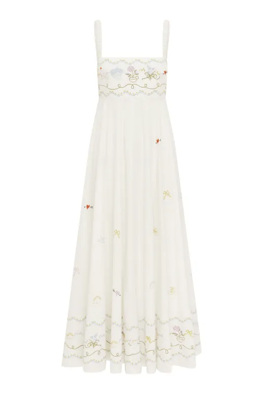 GIULIA EMBROIDERED SUNDRESS made by Alemais