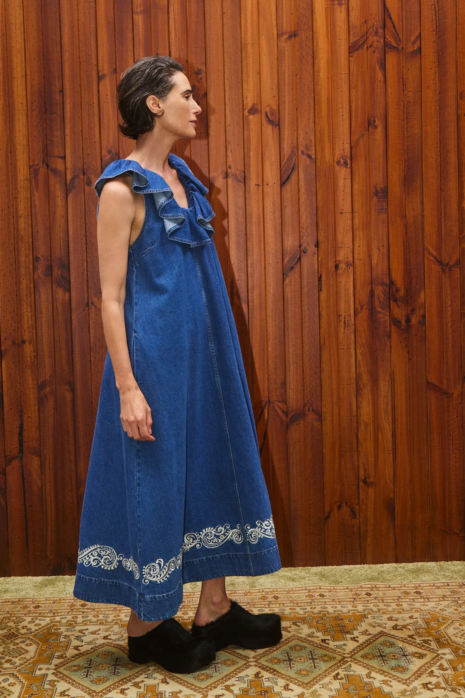 JACONES DENIM MIDI DRESS sold by Alemais product image thumbnail 3