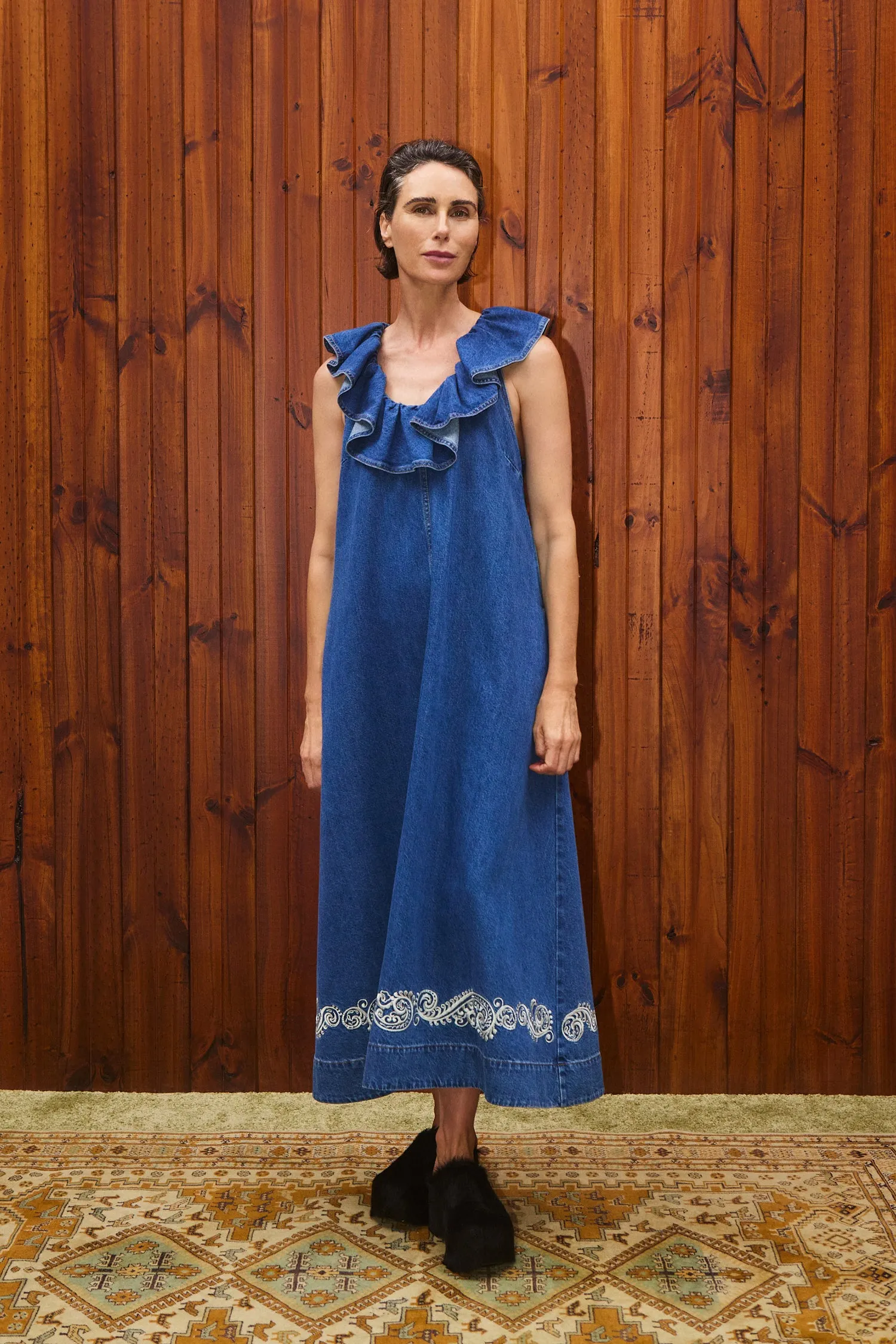 JACONES DENIM MIDI DRESS sold by Alemais product image thumbnail 2