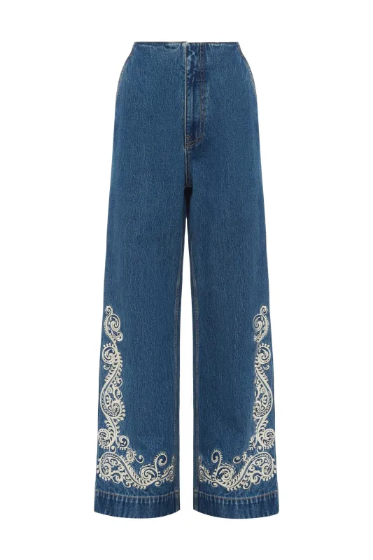 JACONES FLARE DENIM JEAN sold by Alemais