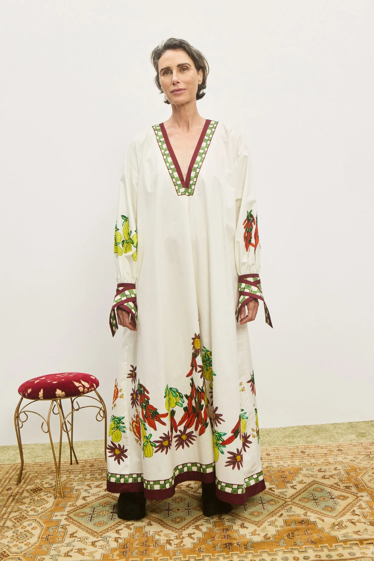 KATERINA V NECK MIDI DRESS sold by Alemais product image thumbnail 2