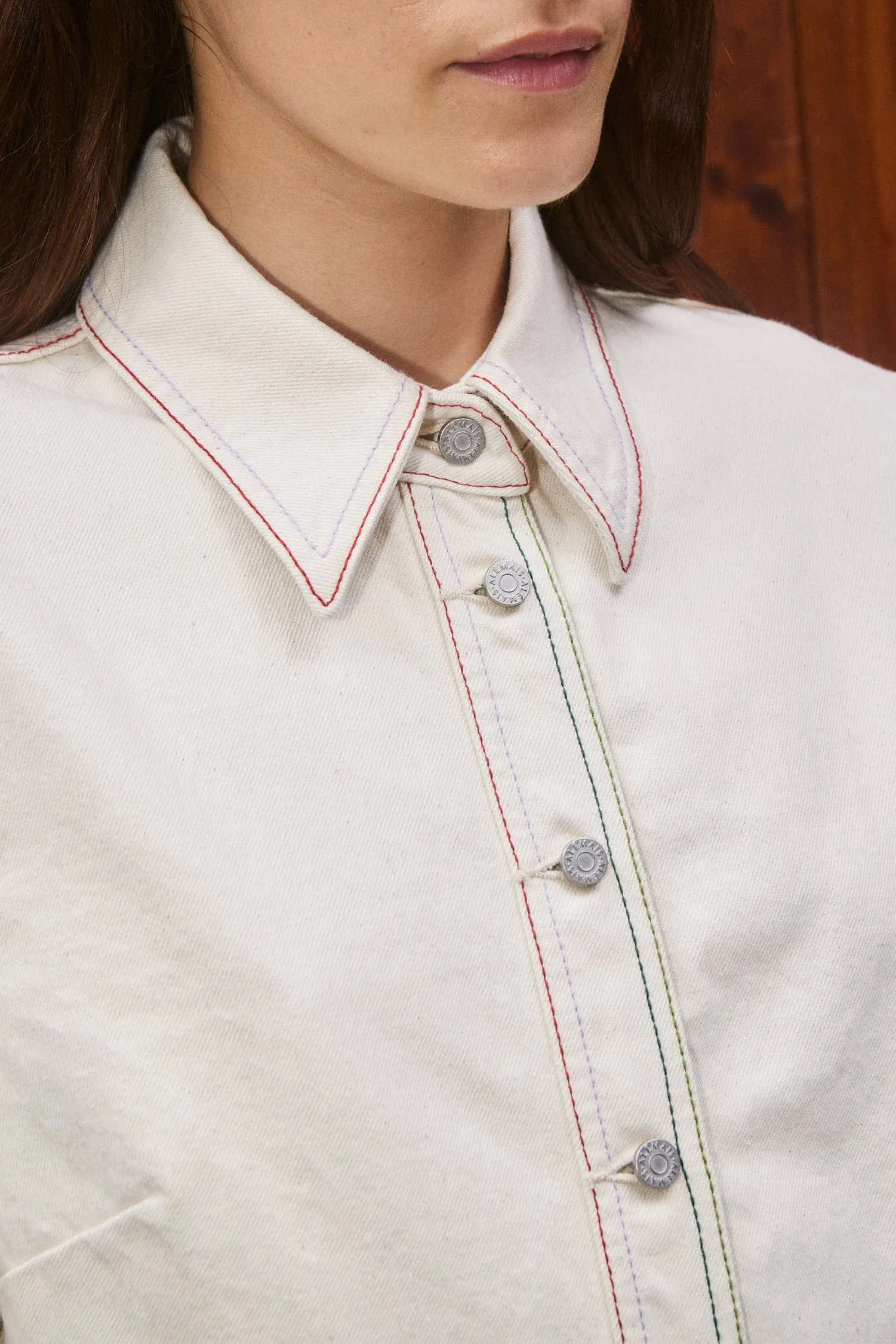 NORMA DENIM MINI DRESS sold by Alemais product image thumbnail 5