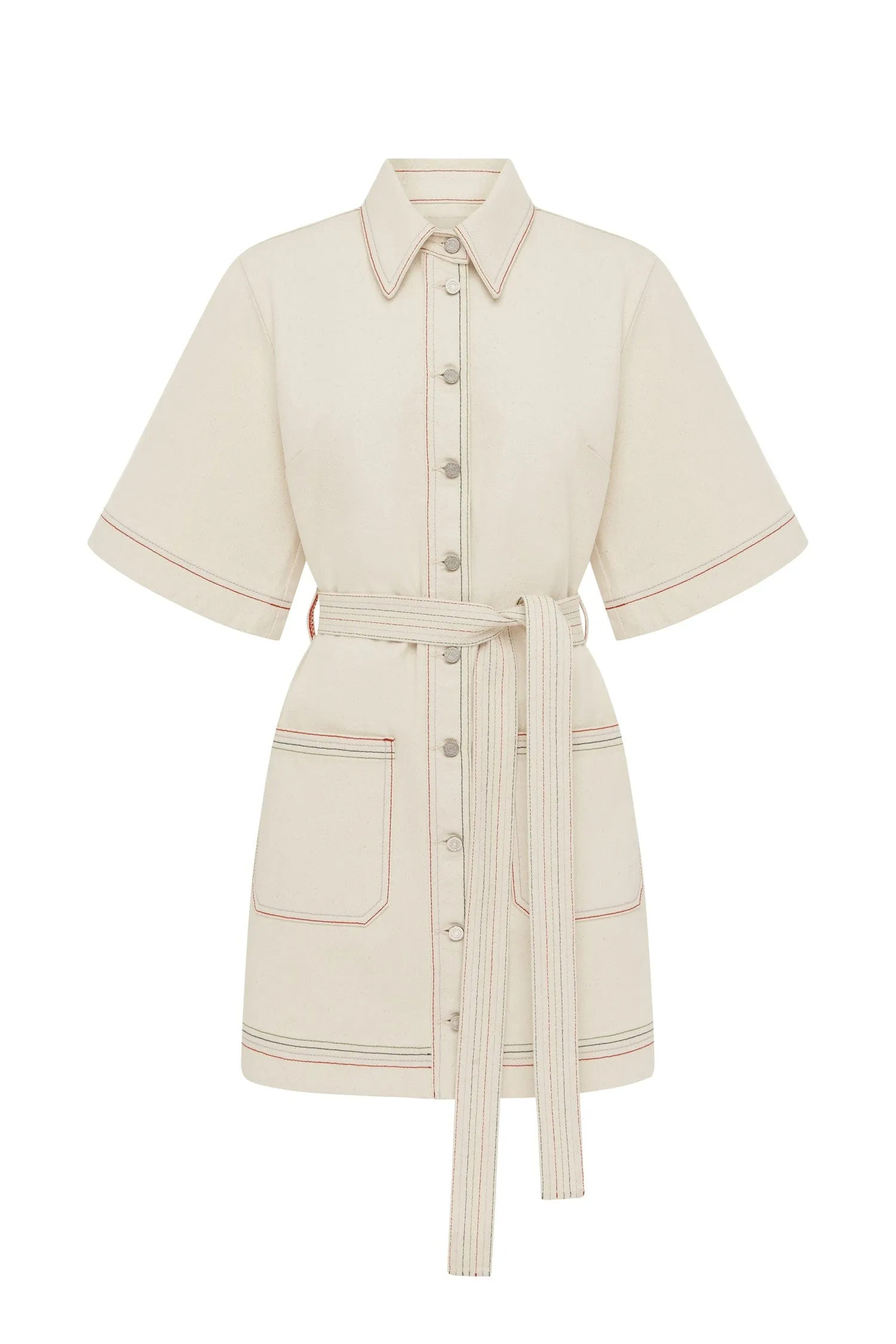 NORMA DENIM MINI DRESS sold by Alemais