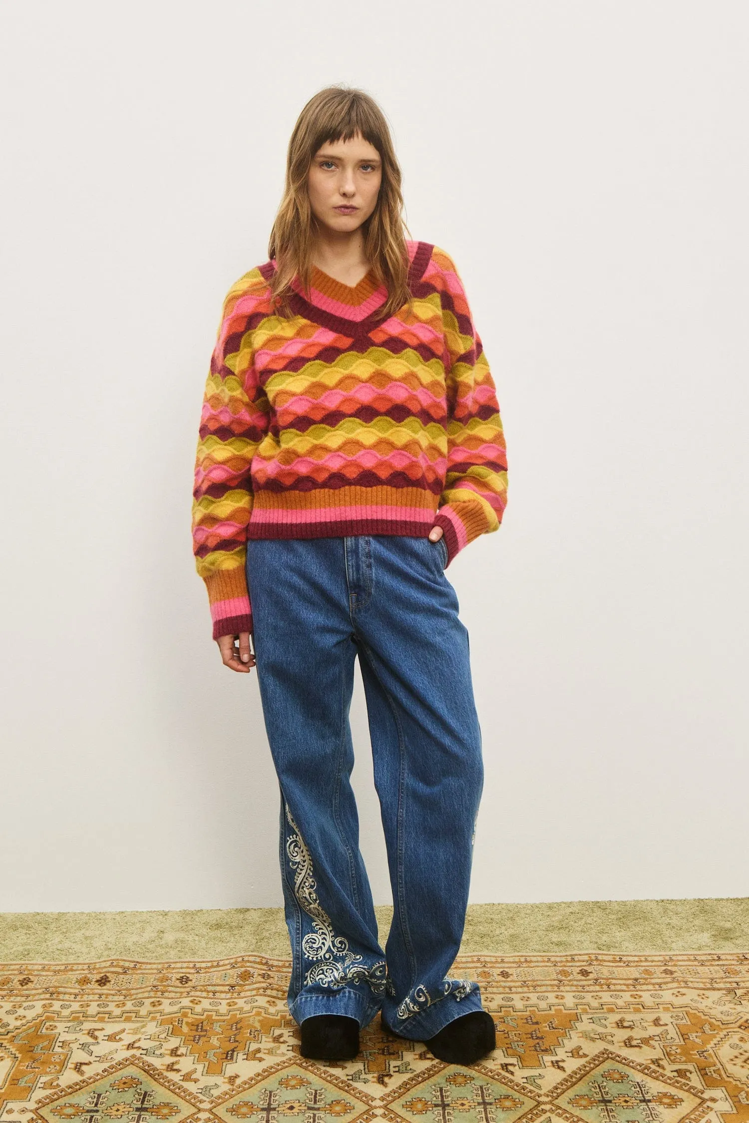 ROCCO V NECK SWEATER sold by Alemais product image thumbnail 2