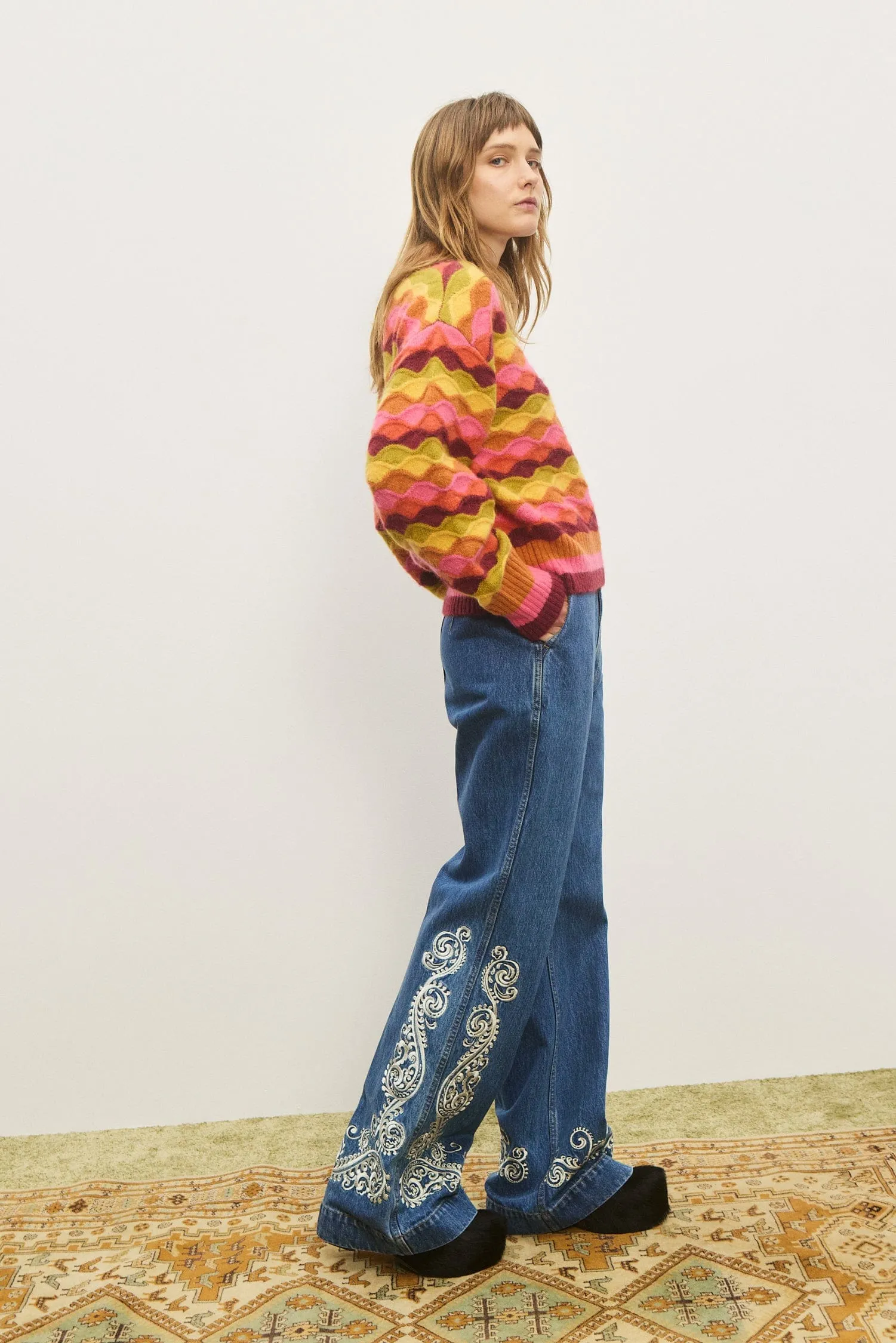 ROCCO V NECK SWEATER sold by Alemais product image thumbnail 3