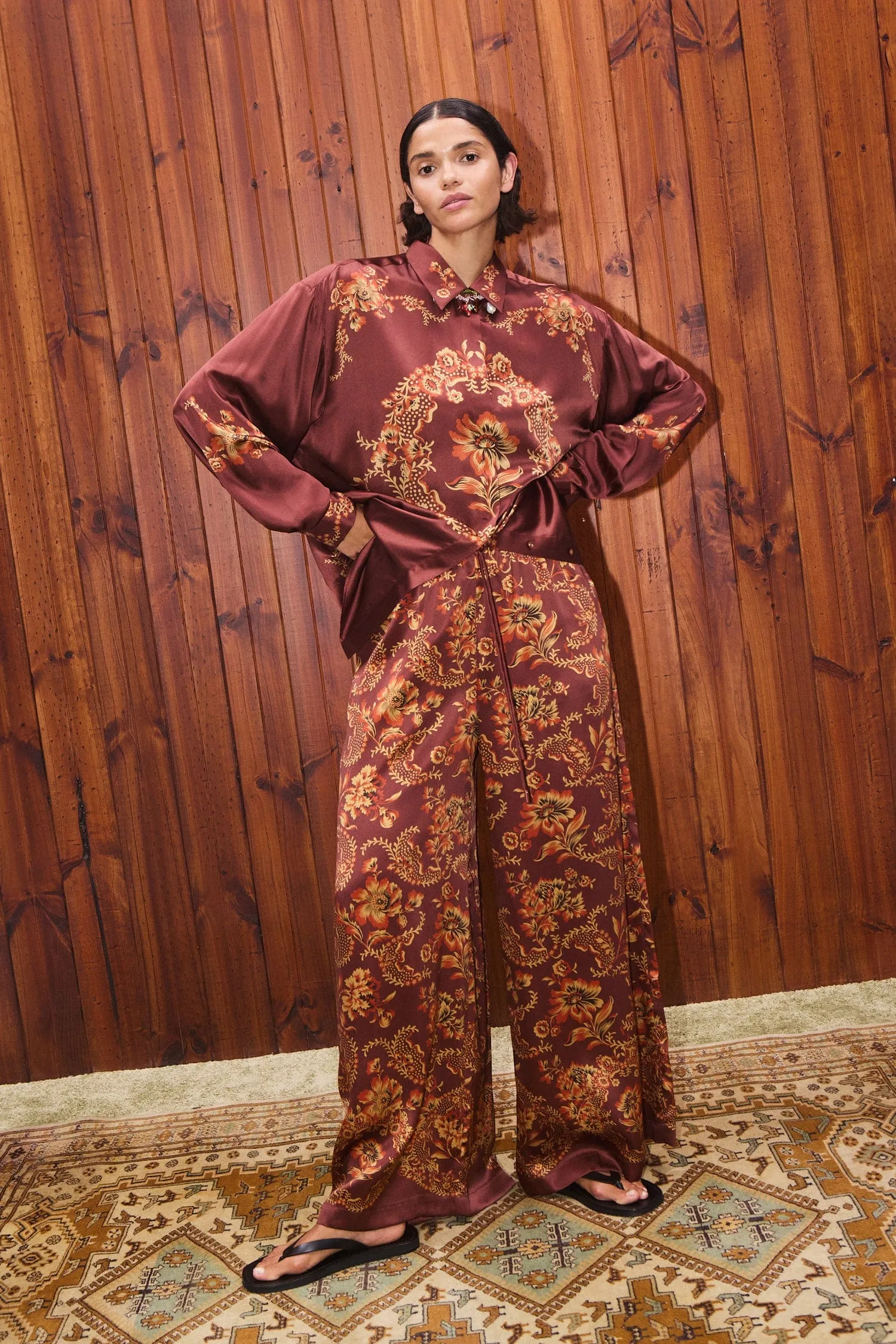 SERAPHINA SILK PANT sold by Alemais product image thumbnail 2