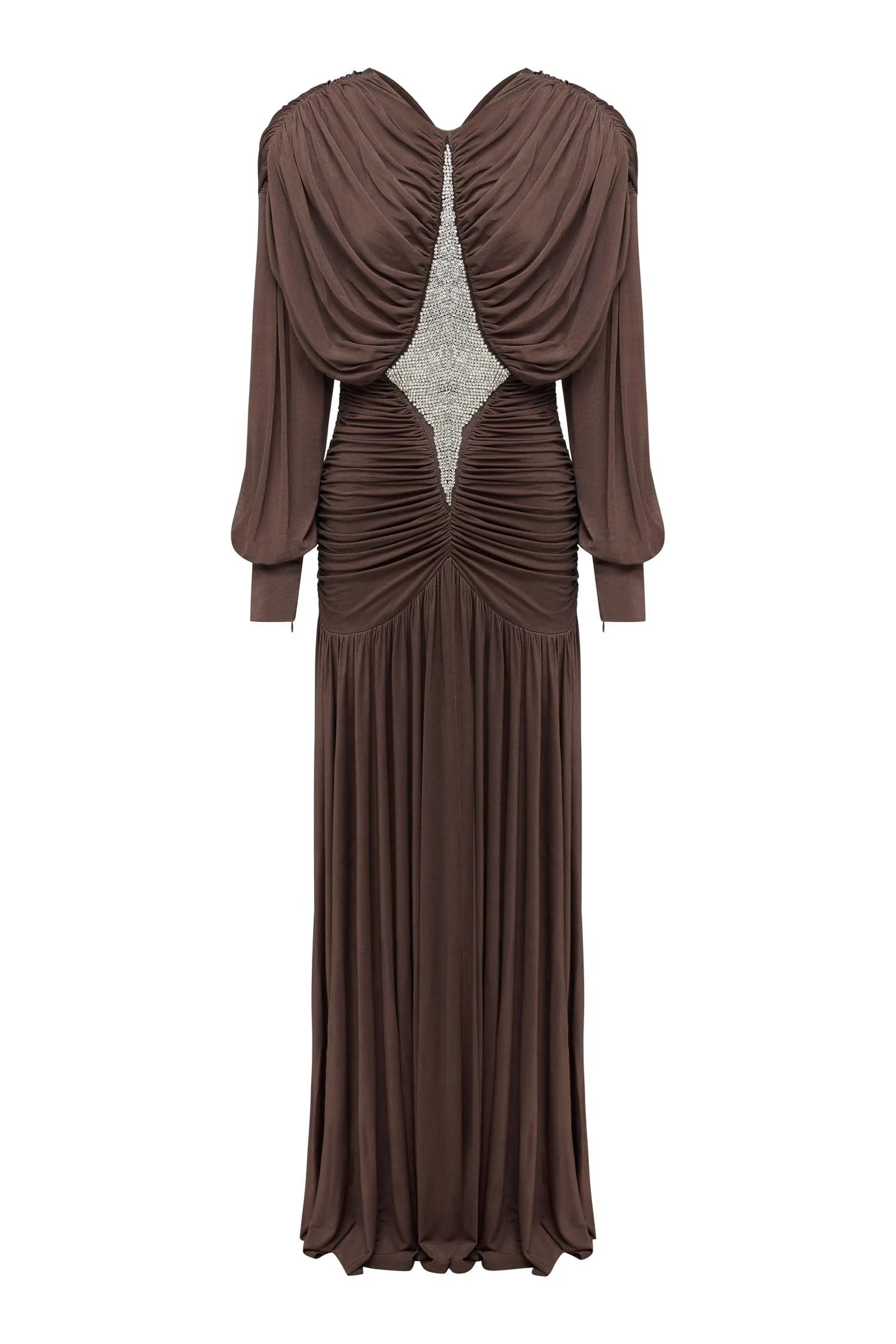 SILVIO RUCHED MIDI DRESS sold by Alemais