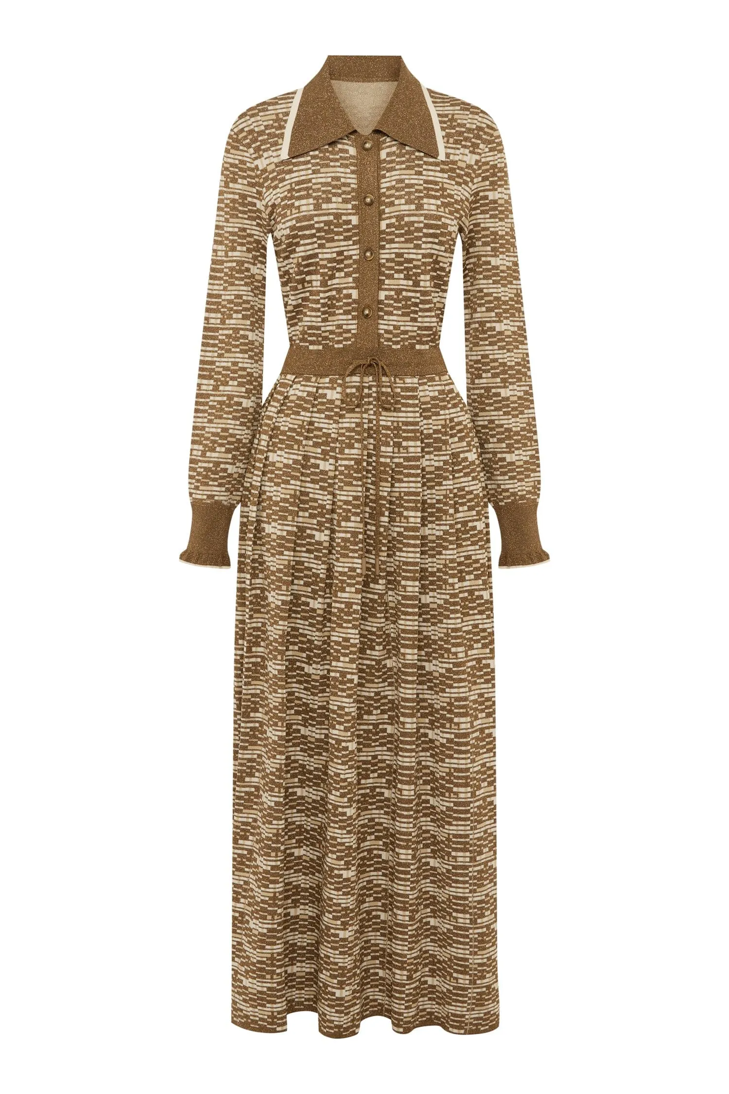 STEFANIE KNIT SHIRTDRESS sold by Alemais